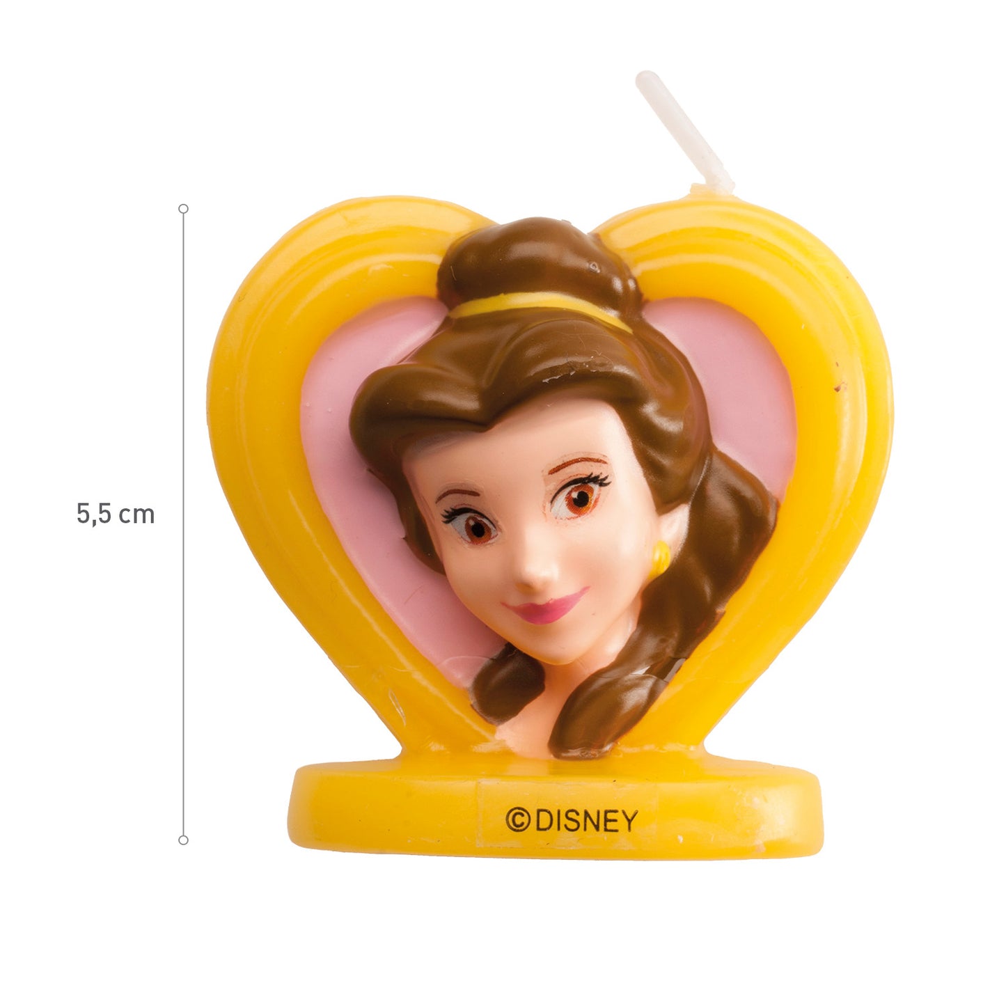 DISPLAY 8 BOUGIES D'ANNIVERSAIRE 3D BELLE COEUR 5,5 CM