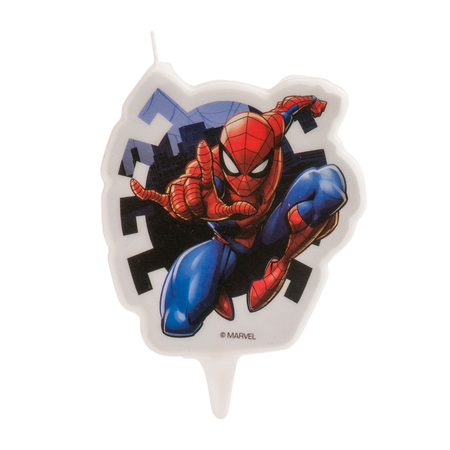 ESPOSITORE 12 CANDELINE 2D COMPLEANNO SPIDERMAN 7 CM