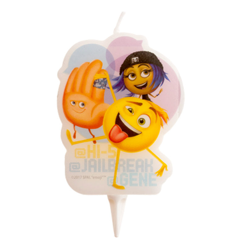 DISPLAY 12 VELAS CUMPLEAÑOS 2D EMOJI 7,5 CM