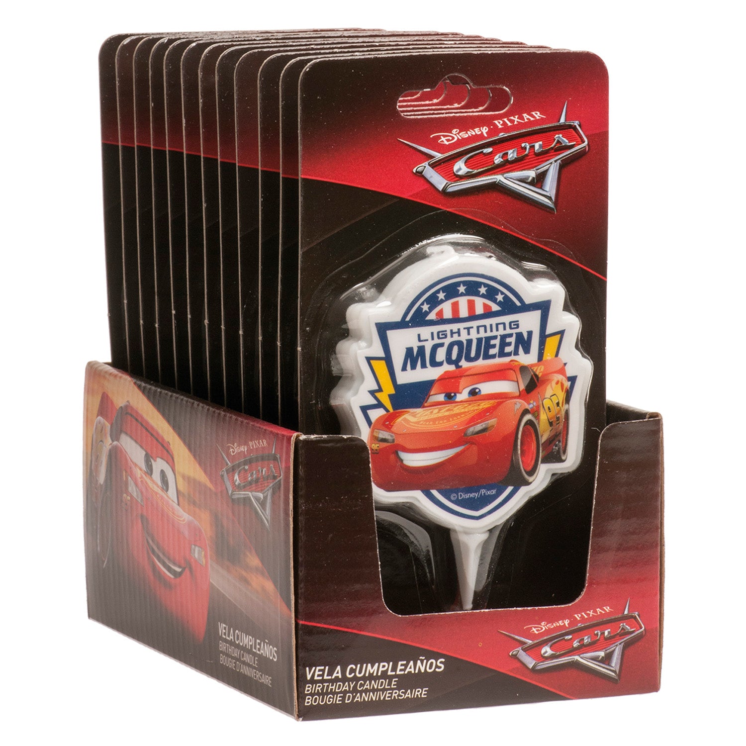 ESPOSITORE 12 CANDELINE 2D CARS