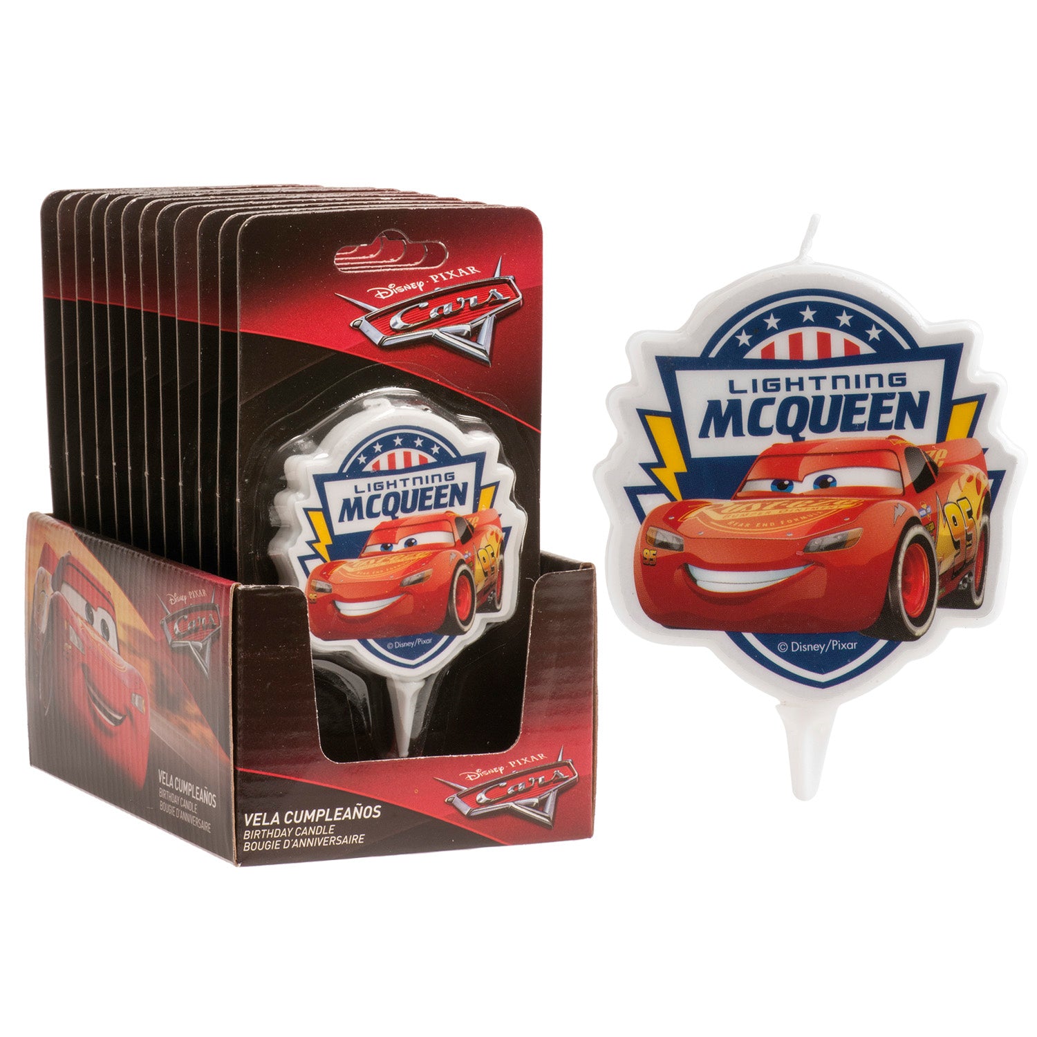 ESPOSITORE 12 CANDELINE 2D CARS