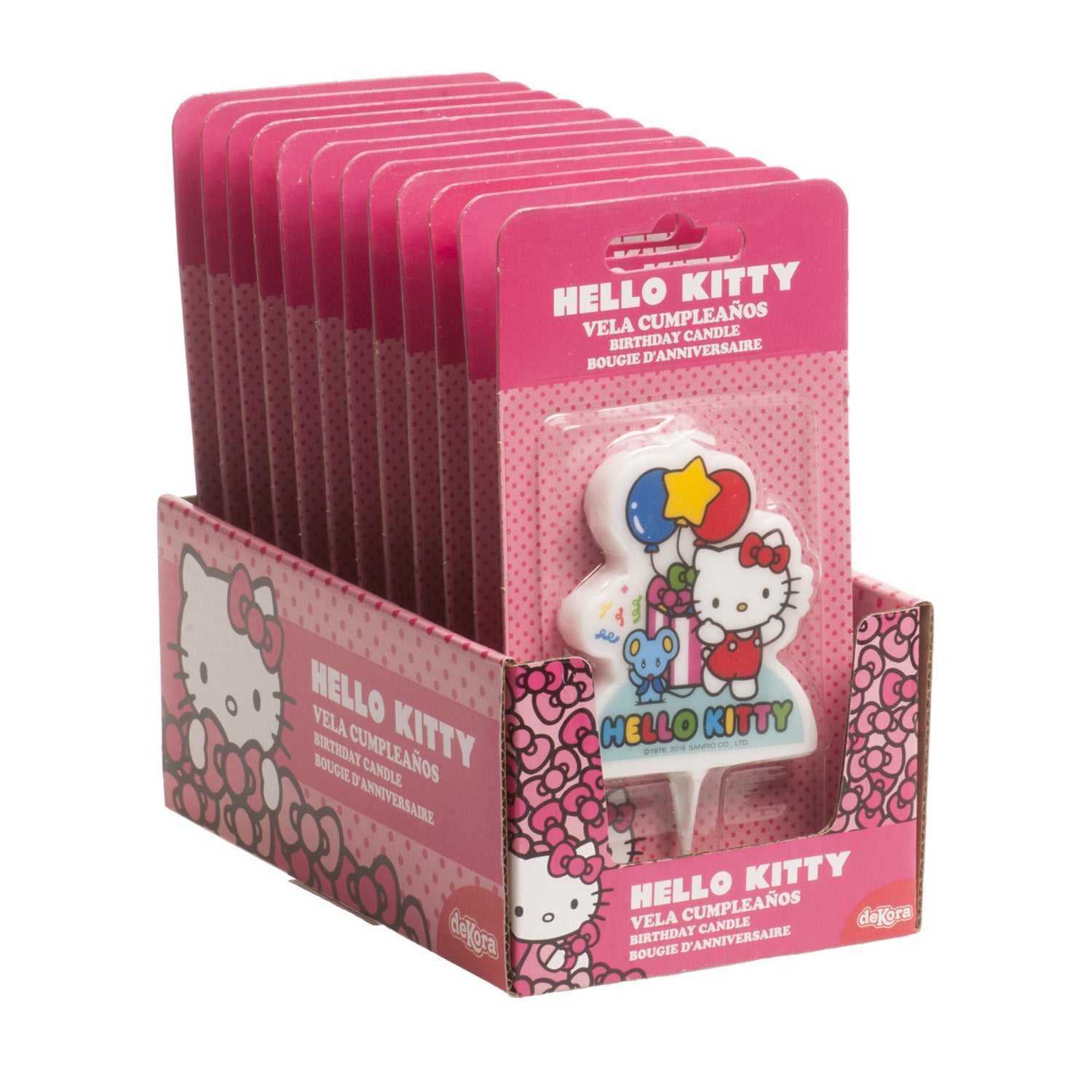 ESPOSITORE 12 CANDELINE 2D HELLO KITTY