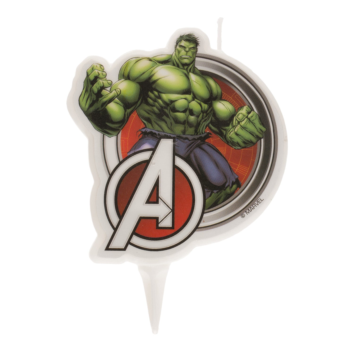 DISPLAY 12 HULK BIRTHDAY 2D CANDLES 9 CM