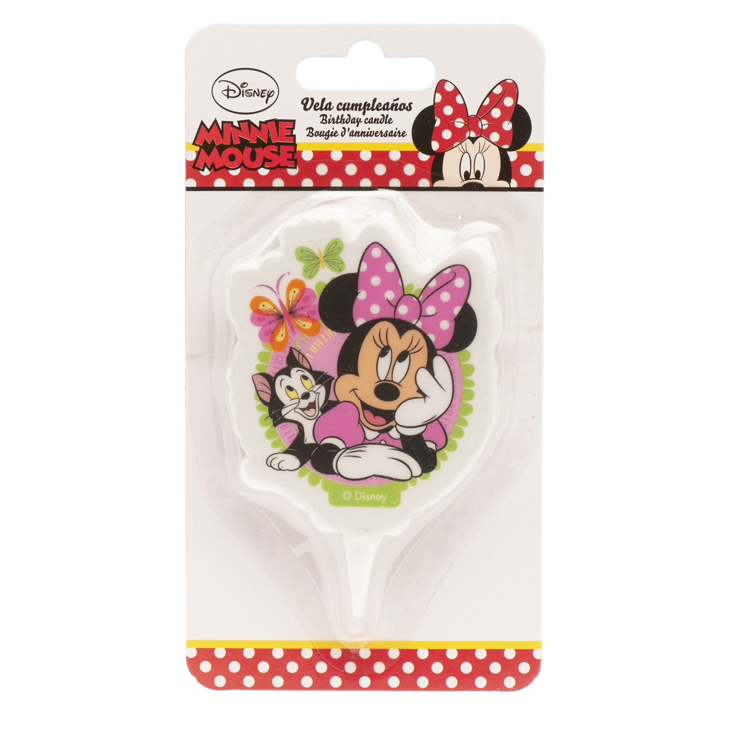 2D MINNIE MOUSE BIRTHDAY CANDLE 7,5CM