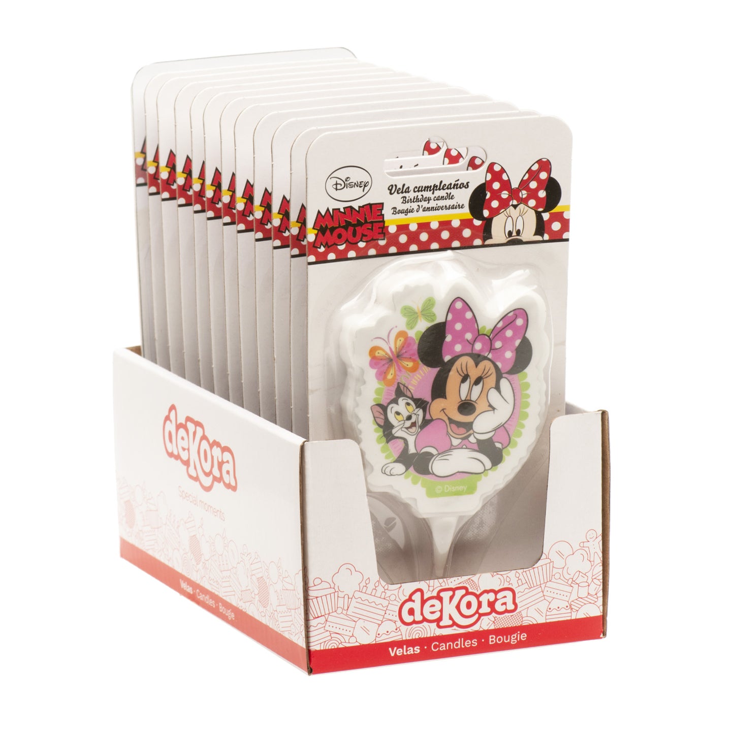 BOUGIE ANNIVERSAIRE 2D MINNIE MOUSE 7,5CM