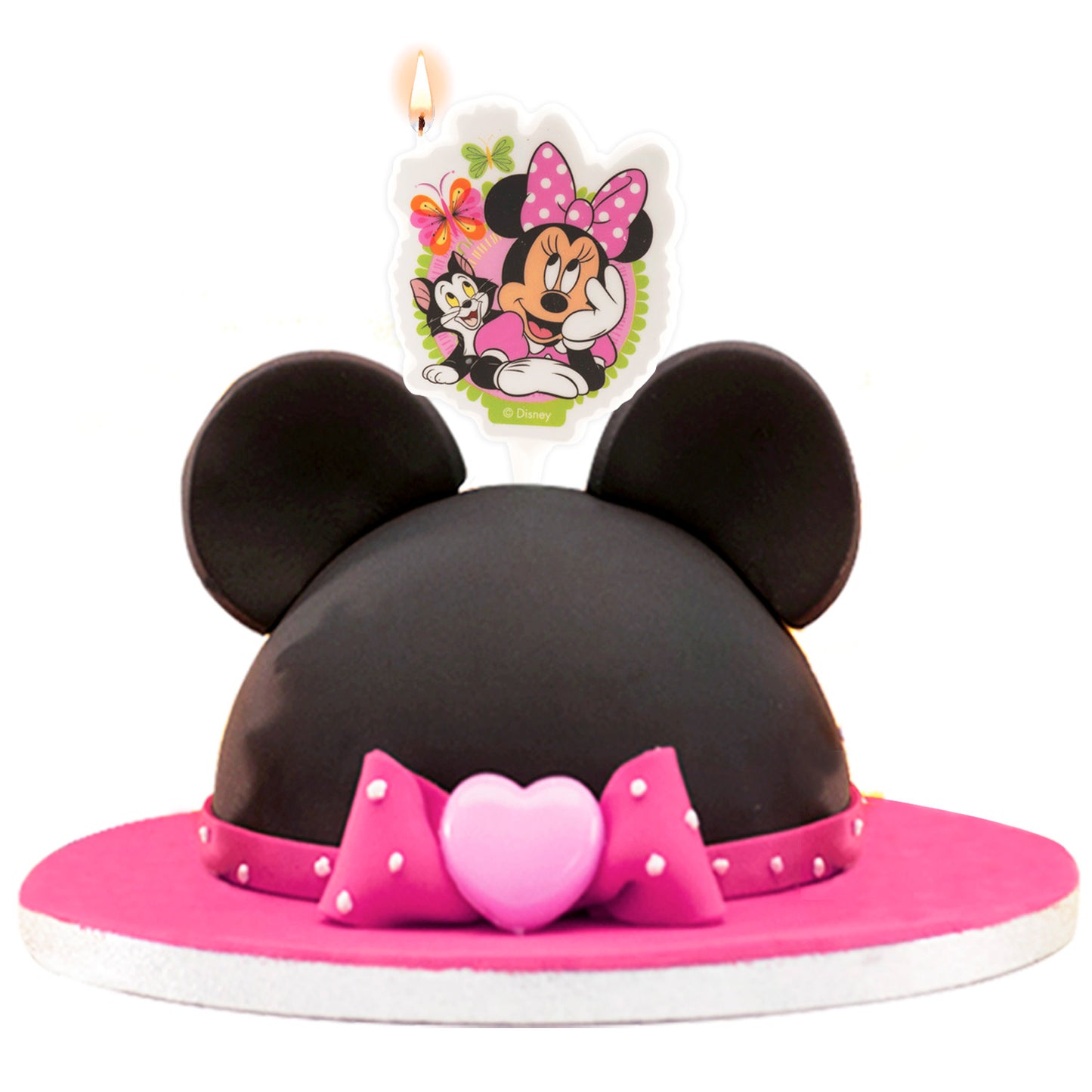 BOUGIE ANNIVERSAIRE 2D MINNIE MOUSE 7,5CM