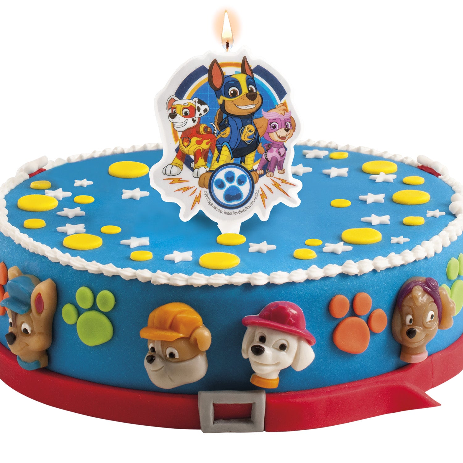 DISPLAY 12 VELAS CUMPLEANOS 2D PAW PATROL 7,5 CM