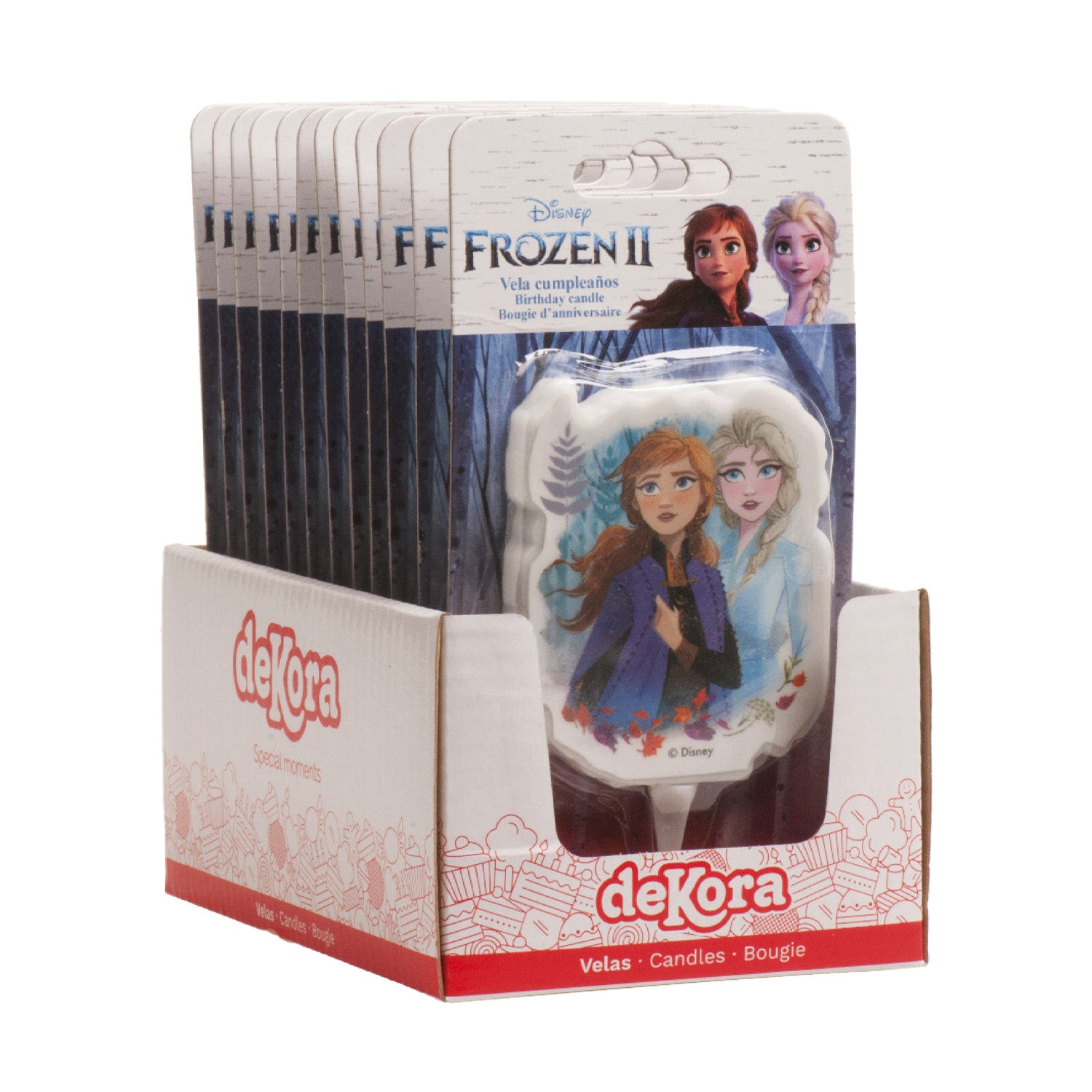 VELA CUMPLEAÑOS 2D FROZEN II 7,5CM*