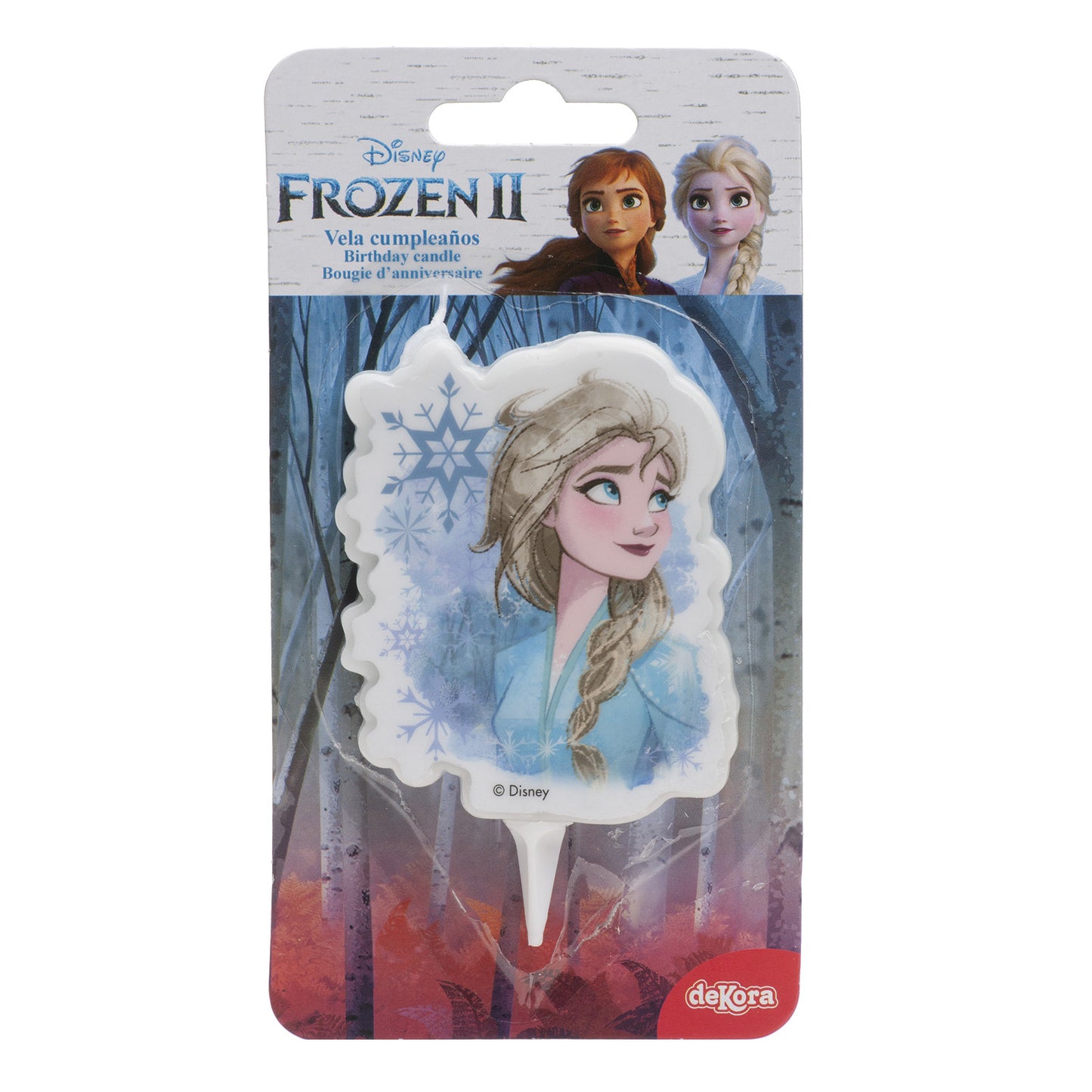 BOUGIE ANNIVERSAIRE 2D ELSA FROZEN 2 7,5CM