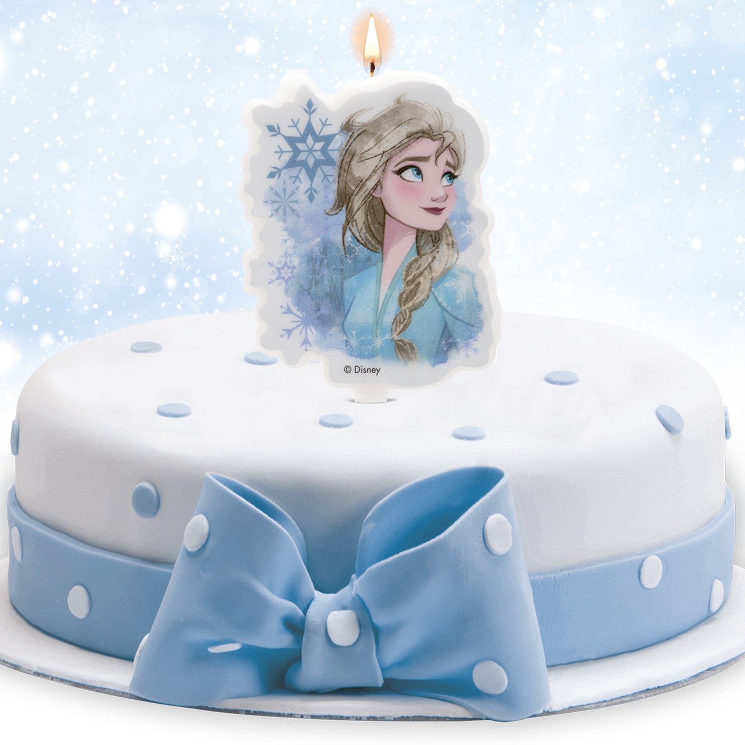 2D ELSA FROZEN 2 BIRTHDAY CANDLE 7,5CM