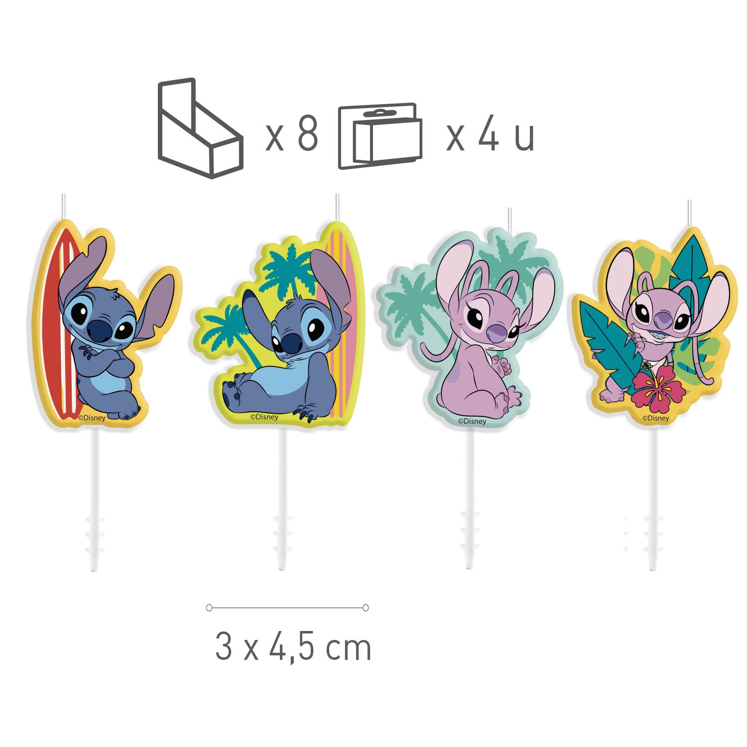 VELAS CUMPLEAÑOS STITCH