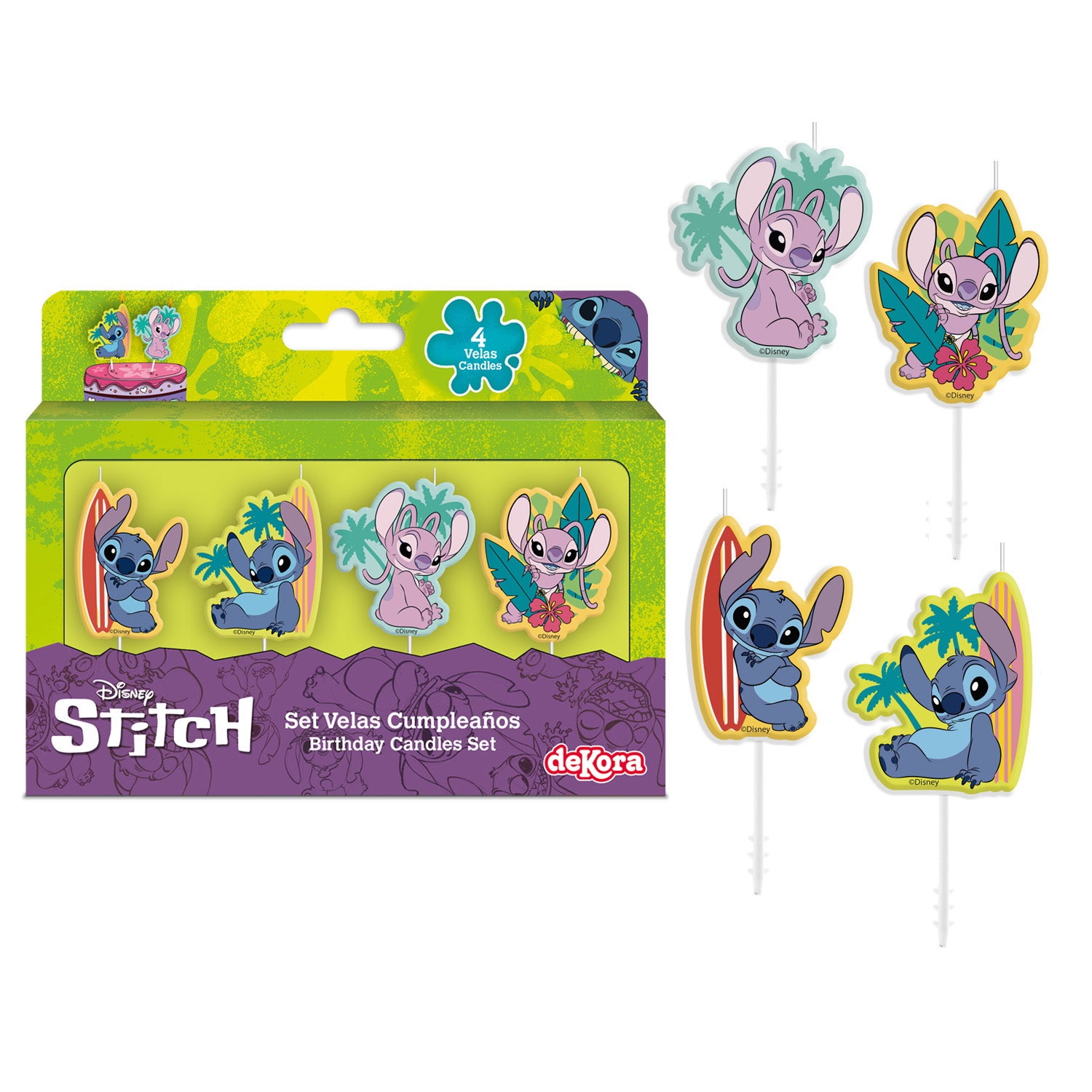 VELAS CUMPLEAÑOS STITCH
