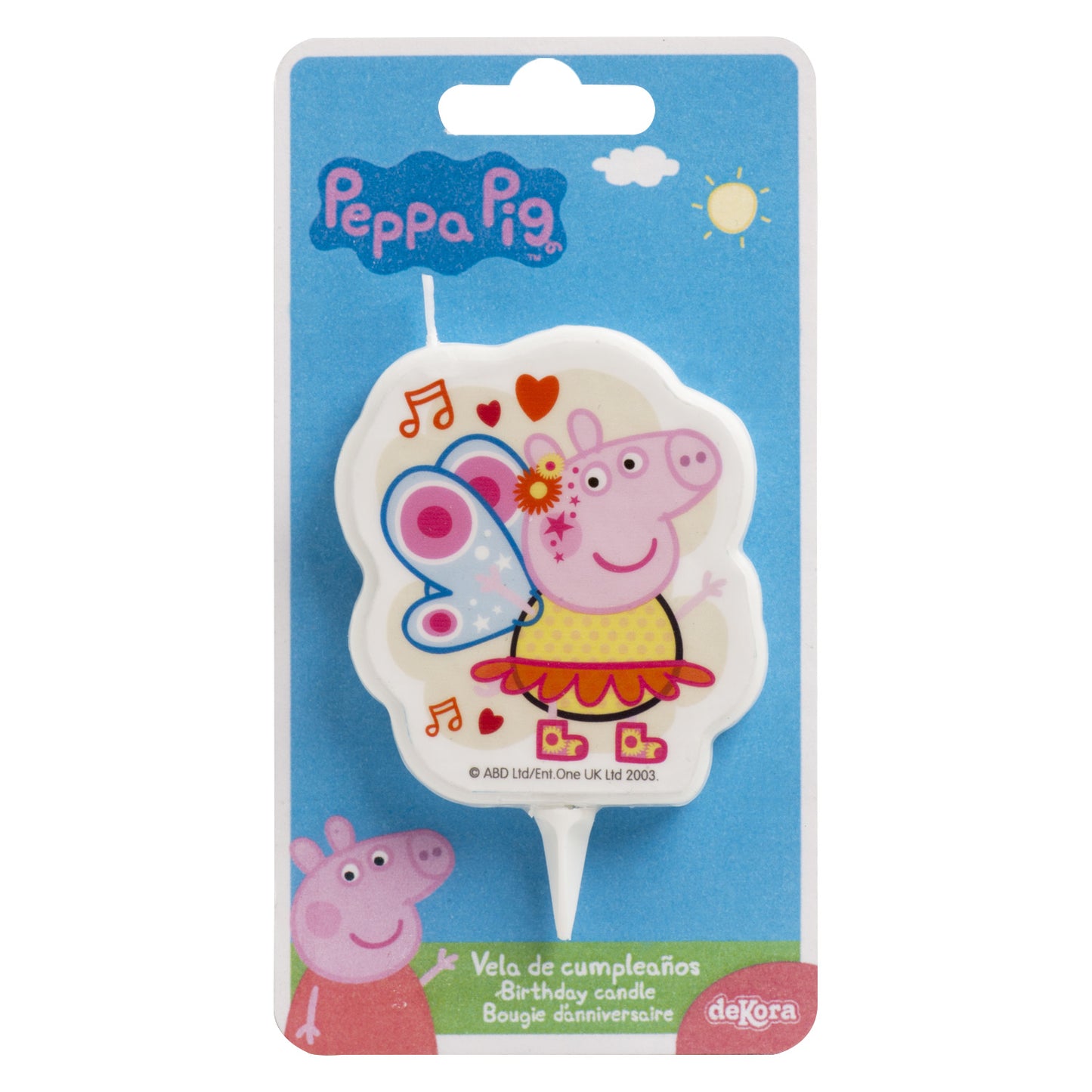 PEPPA PIG 2D BIRTHDAY CANDLE 7,5CM