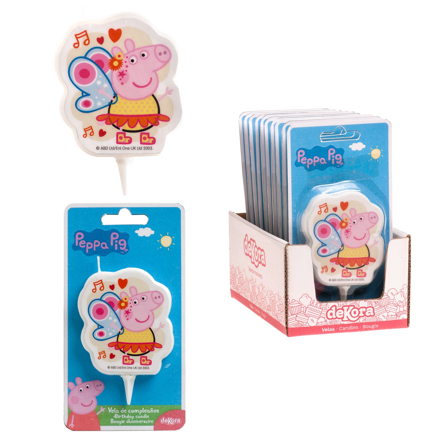PEPPA PIG 2D BIRTHDAY CANDLE 7,5CM