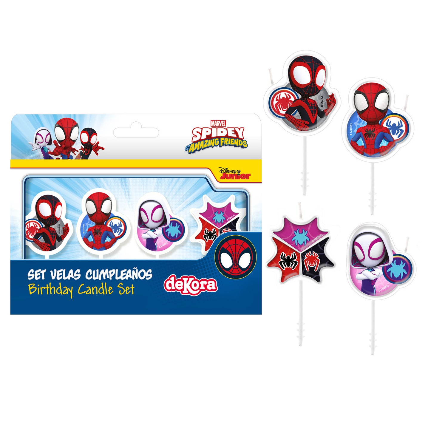 CANDELAS COMPLEANNO SPIDEY 4U