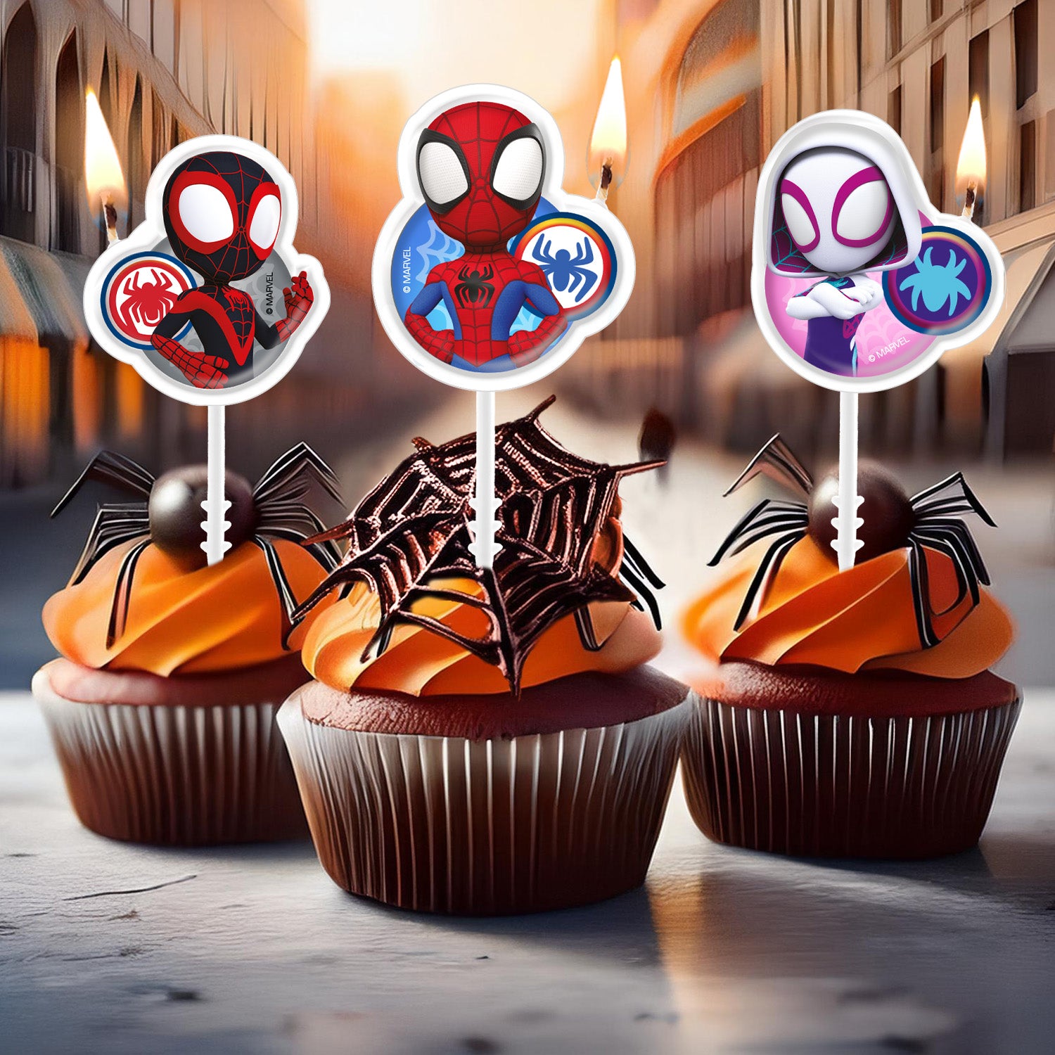 VELAS CUMPLEAÑOS SPIDEY