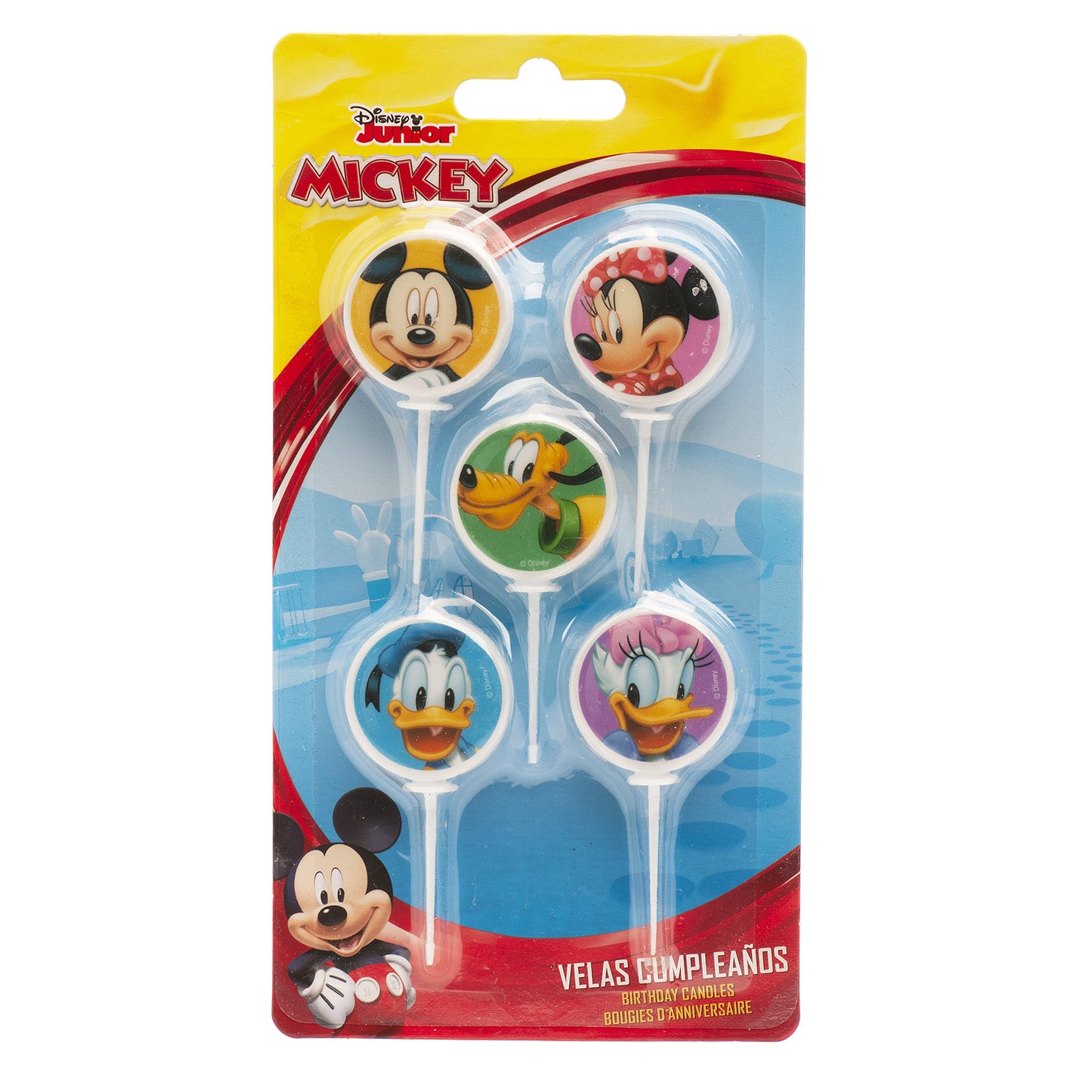 VELAS DE CUMPLEAÑOS MICKEY Y AMIGOS Ø 3CM