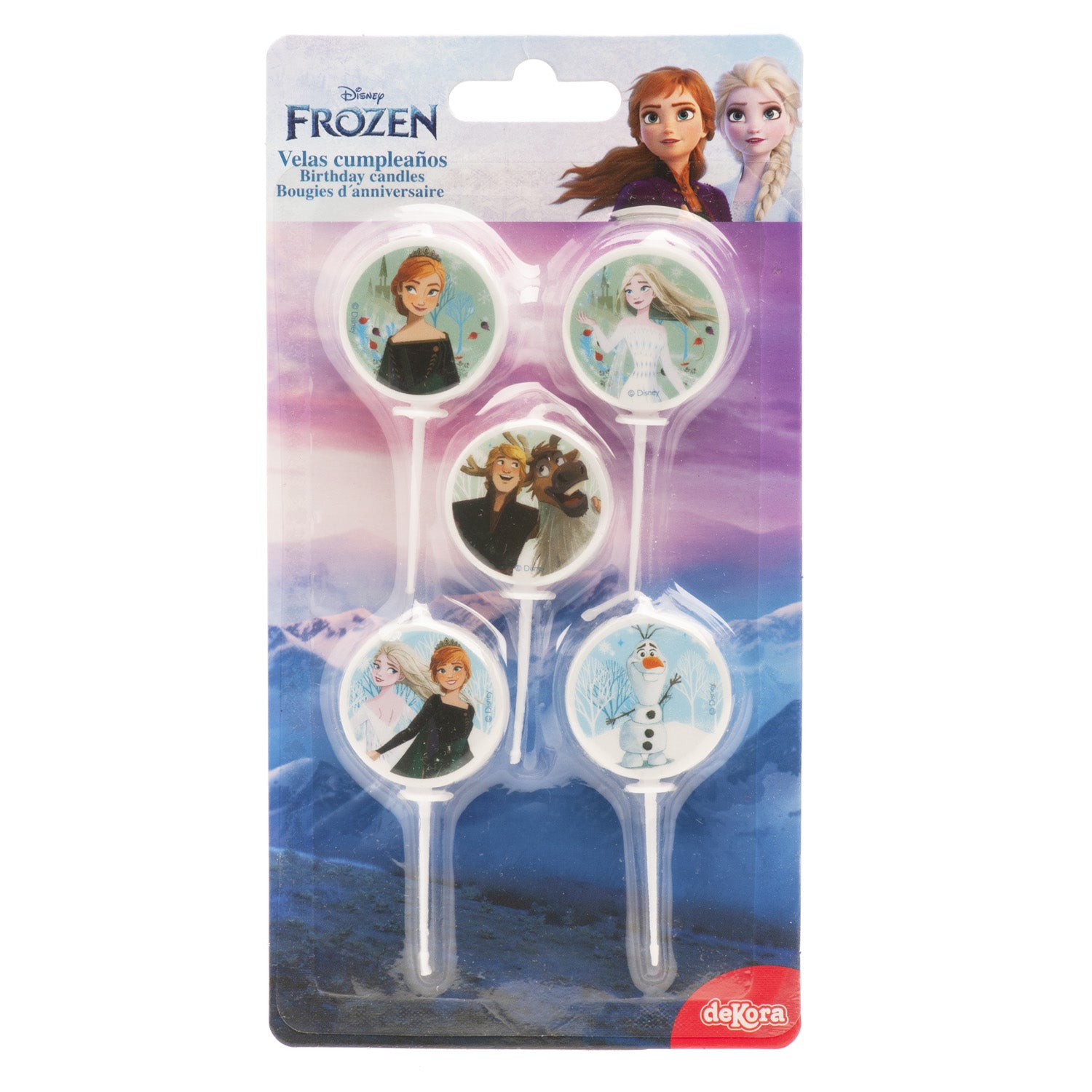 VELAS DE CUMPLEAÑOS FROZEN Ø 3CM