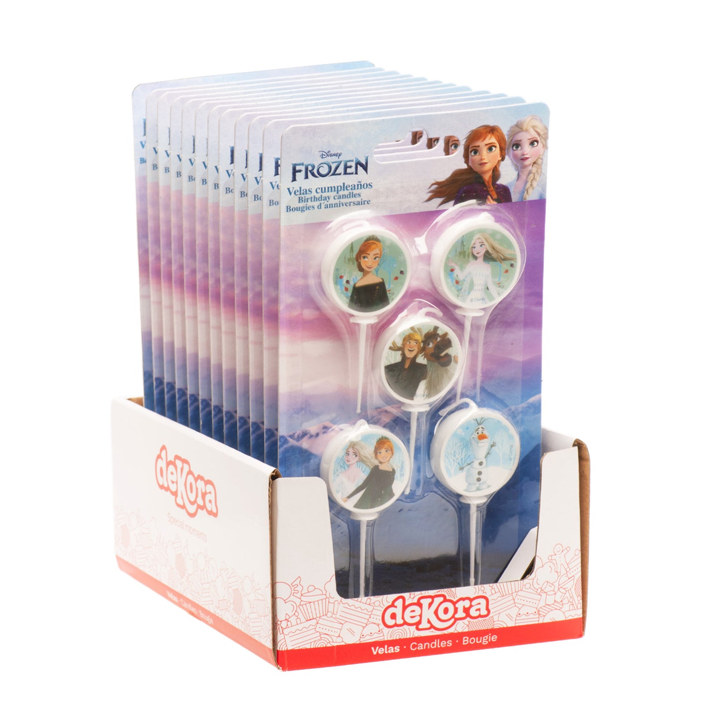 VELAS DE CUMPLEAÑOS FROZEN Ø 3CM
