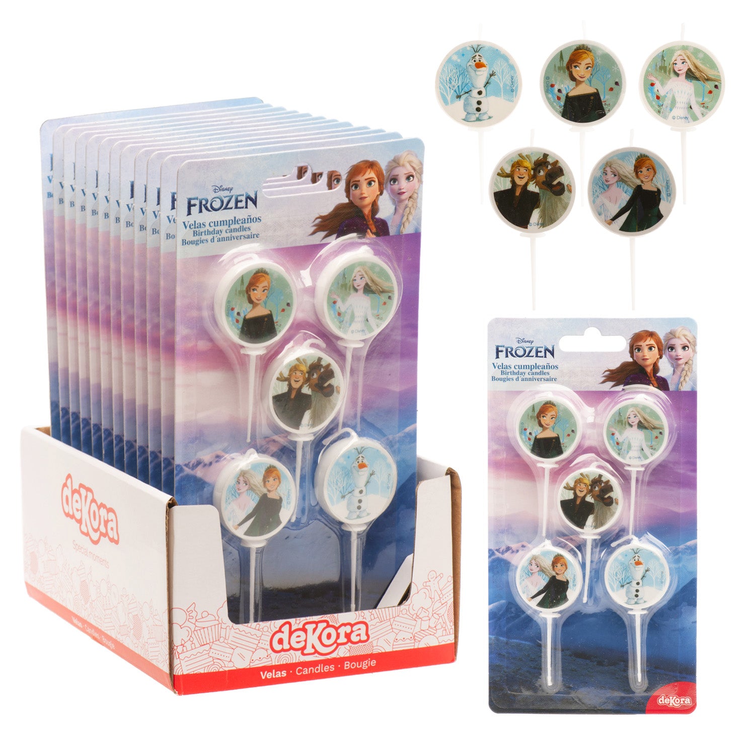 VELAS DE CUMPLEAÑOS FROZEN Ø 3CM