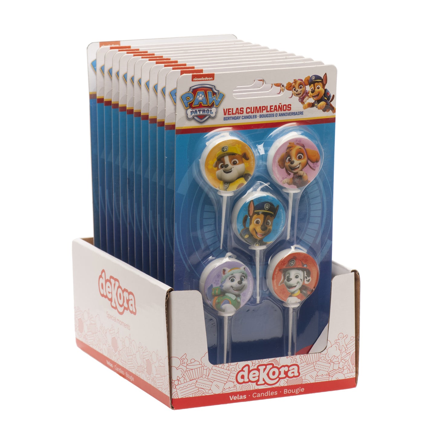 HAPPY BIRTHDAY CANDLES PAW PATROL Ø 3CM