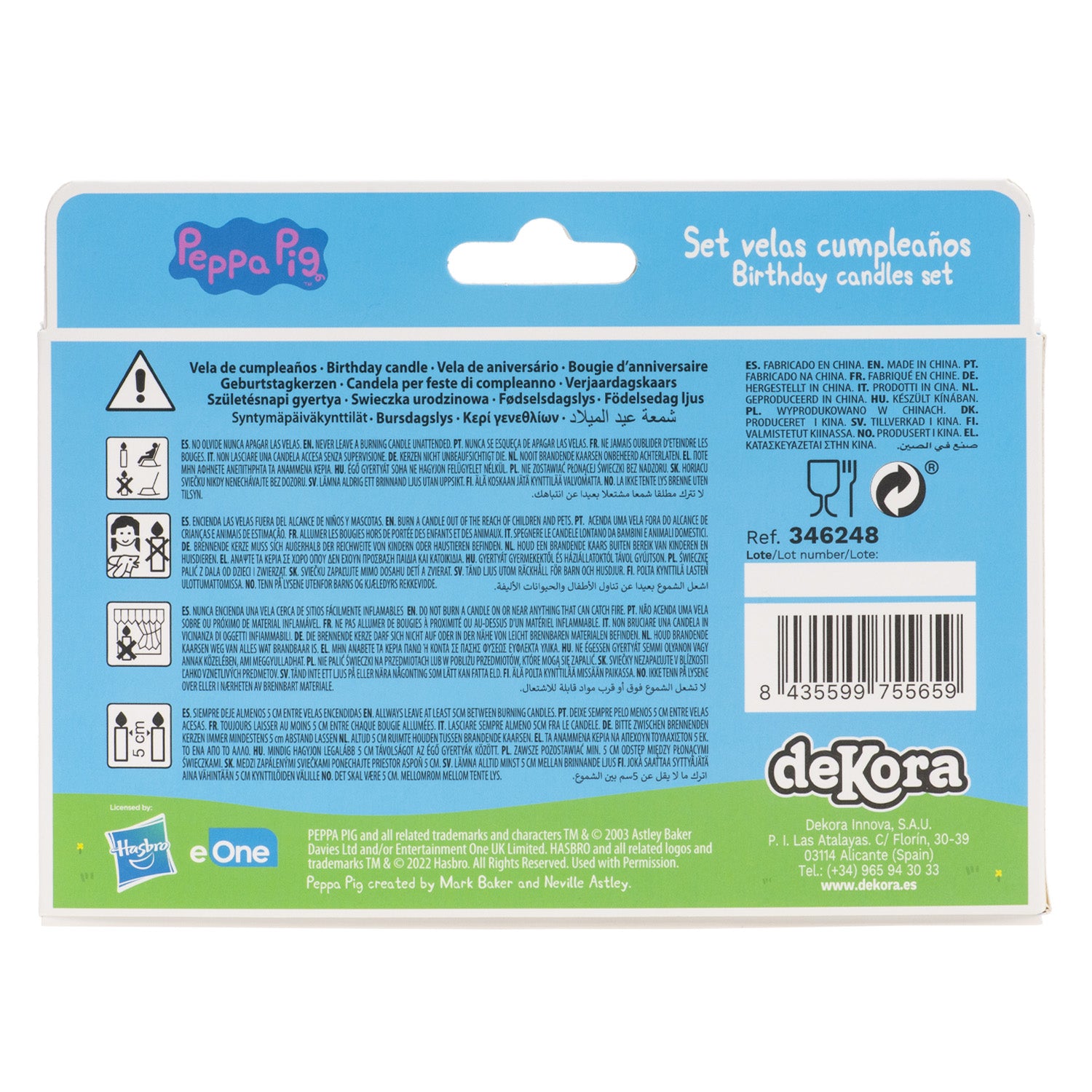 VELAS CUMPLEAÑOS PEPPA PIG 4UD