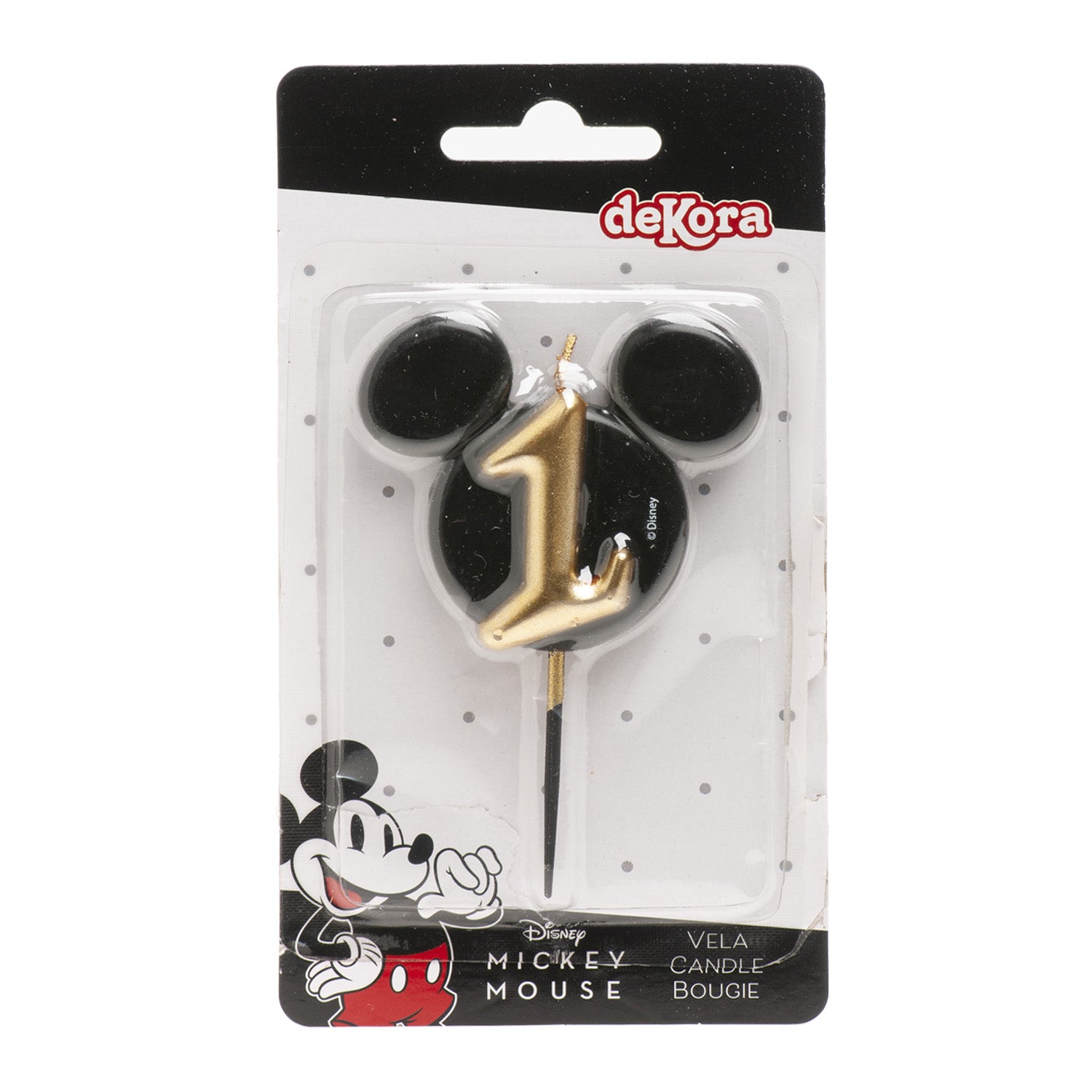 BOUGIES D'ANNIVERSAIRE OREILLES DE MICKEY MOUSE 8,5 CM | N°1