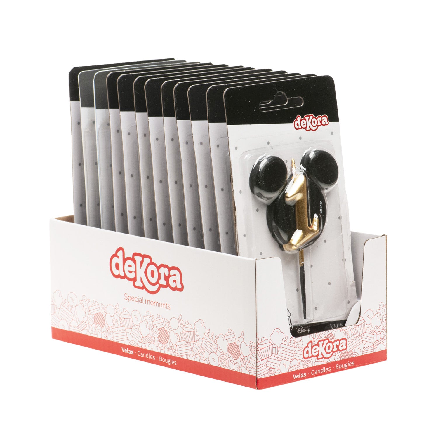 BOUGIES D'ANNIVERSAIRE OREILLES DE MICKEY MOUSE 8,5 CM | N°1