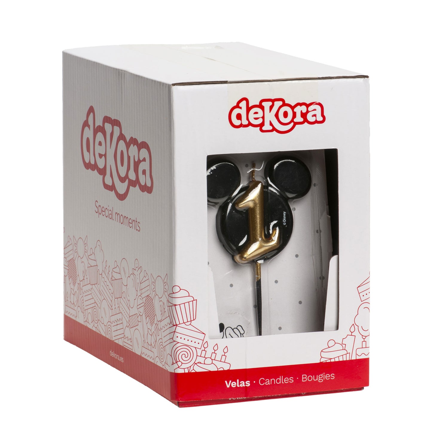 BOUGIES D'ANNIVERSAIRE OREILLES DE MICKEY MOUSE 8,5 CM | N°1