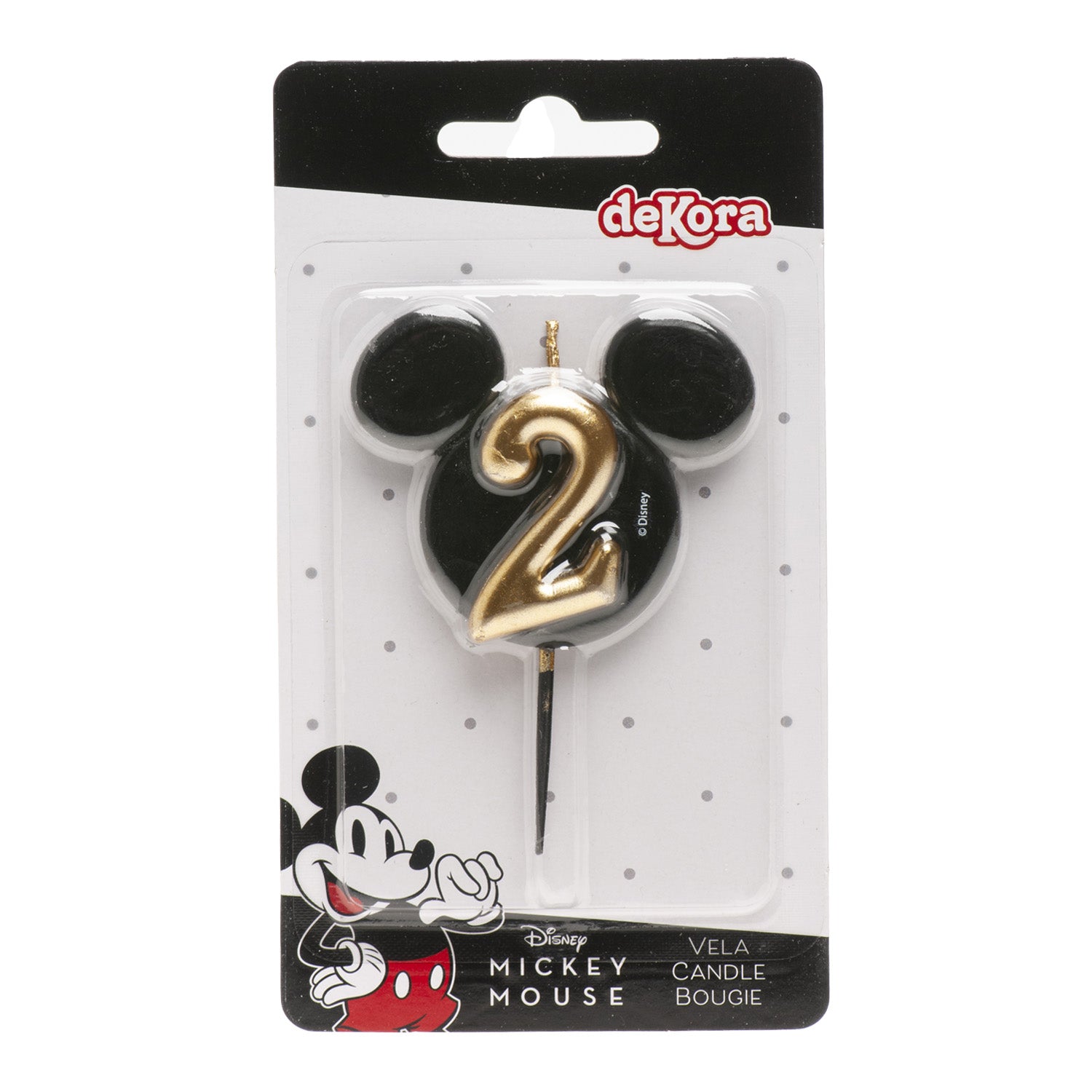 VELAS DE CUMPLEAÑOS OREJAS MICKEY MOUSE 8.5 CM | Nº2