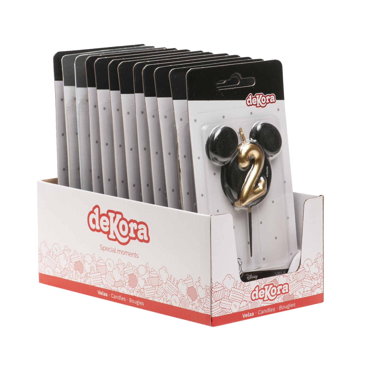 VELAS DE CUMPLEAÑOS OREJAS MICKEY MOUSE 8.5 CM | Nº2