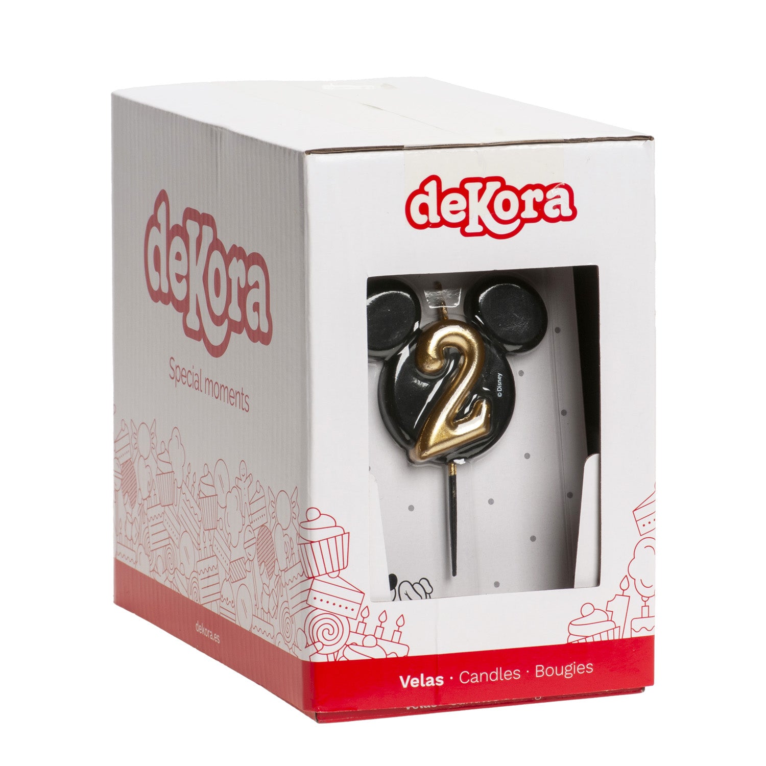 VELAS DE CUMPLEAÑOS OREJAS MICKEY MOUSE 8.5 CM | Nº2