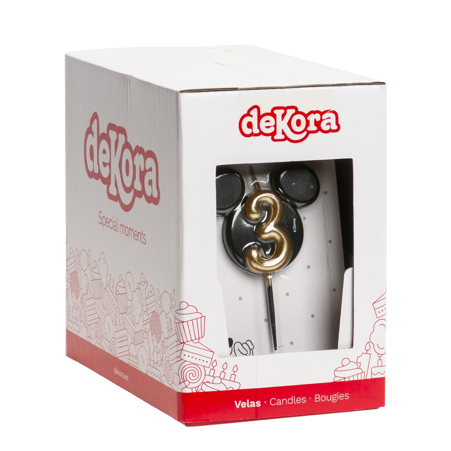 BOUGIES D'ANNIVERSAIRE OREILLES DE MICKEY MOUSE 8,5 CM | N°3