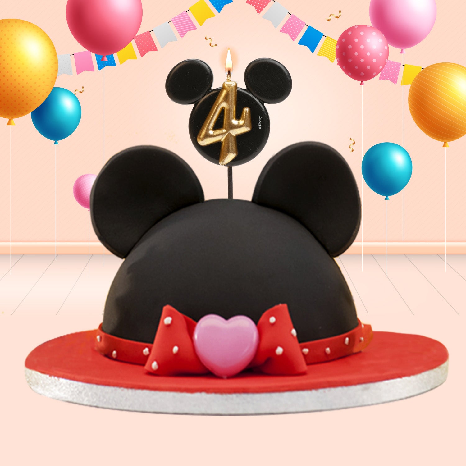 BOUGIES D'ANNIVERSAIRE OREILLES DE MICKEY MOUSE 8,5 CM | N°4