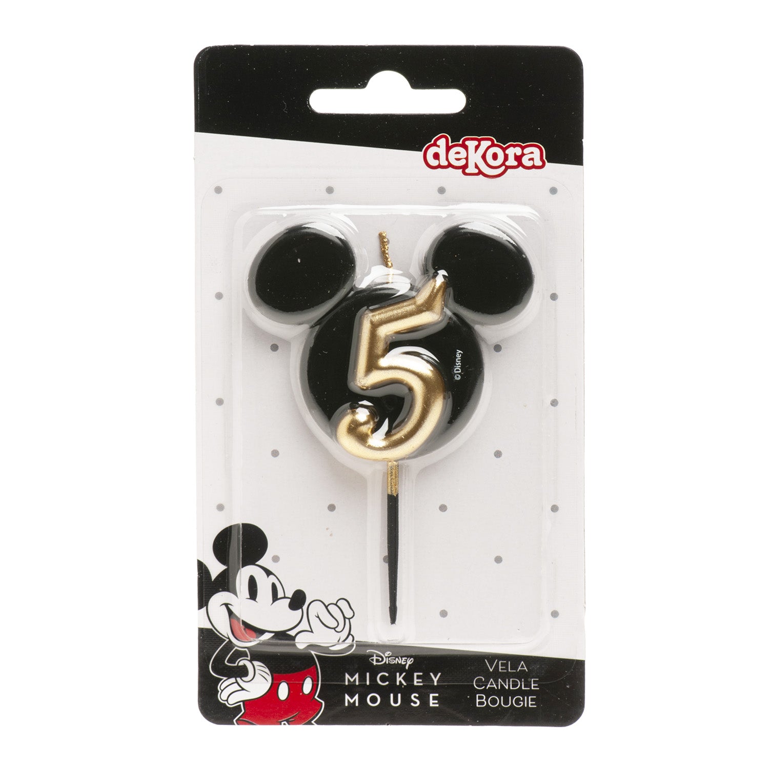 VELAS DE CUMPLEAÑOS OREJAS MICKEY MOUSE 8.5 CM | Nº5
