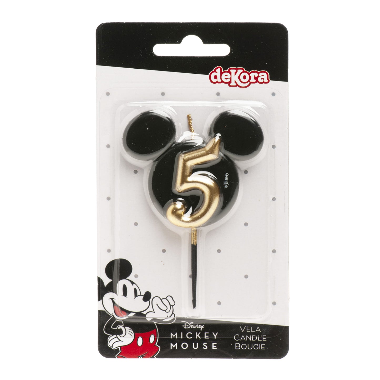 BOUGIES D'ANNIVERSAIRE OREILLES DE MICKEY MOUSE 8,5 CM | N°5