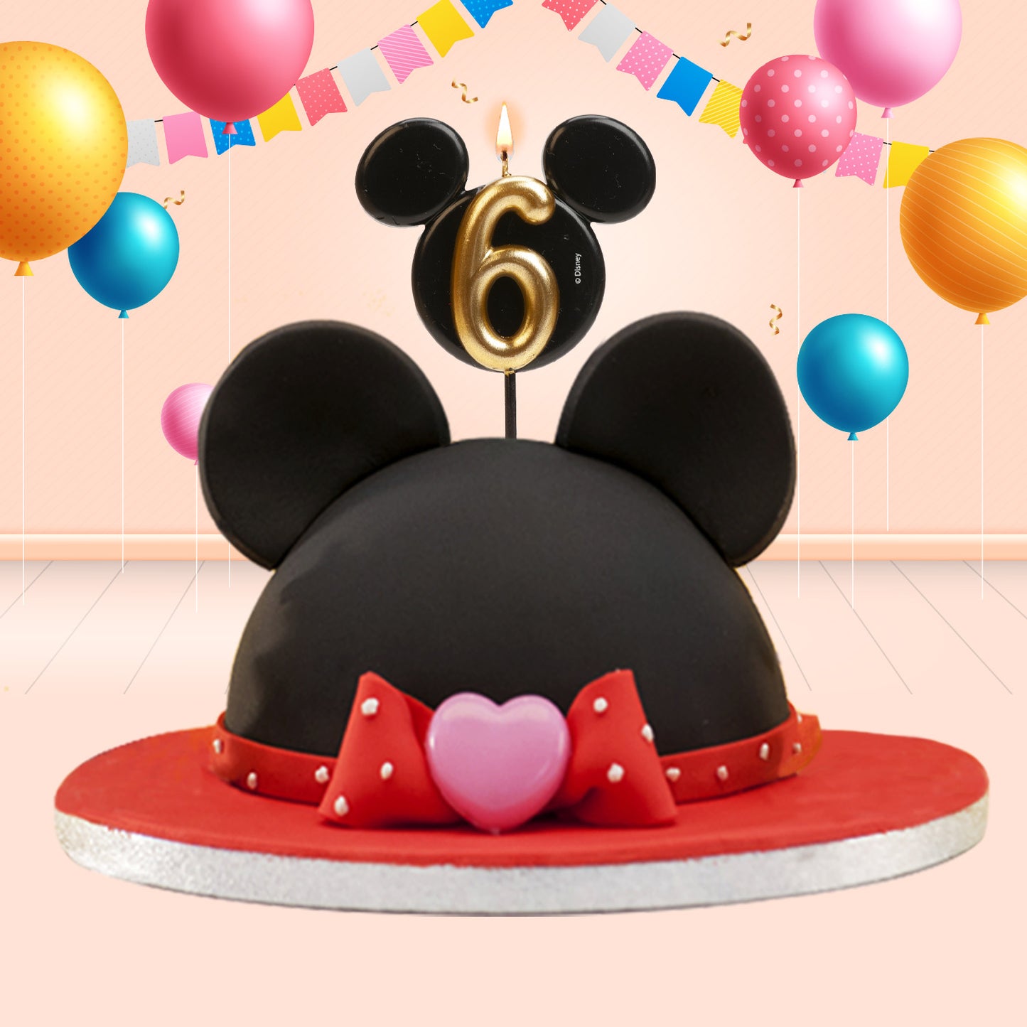 BOUGIES D'ANNIVERSAIRE OREILLES DE MICKEY MOUSE 8,5 CM | N°6
