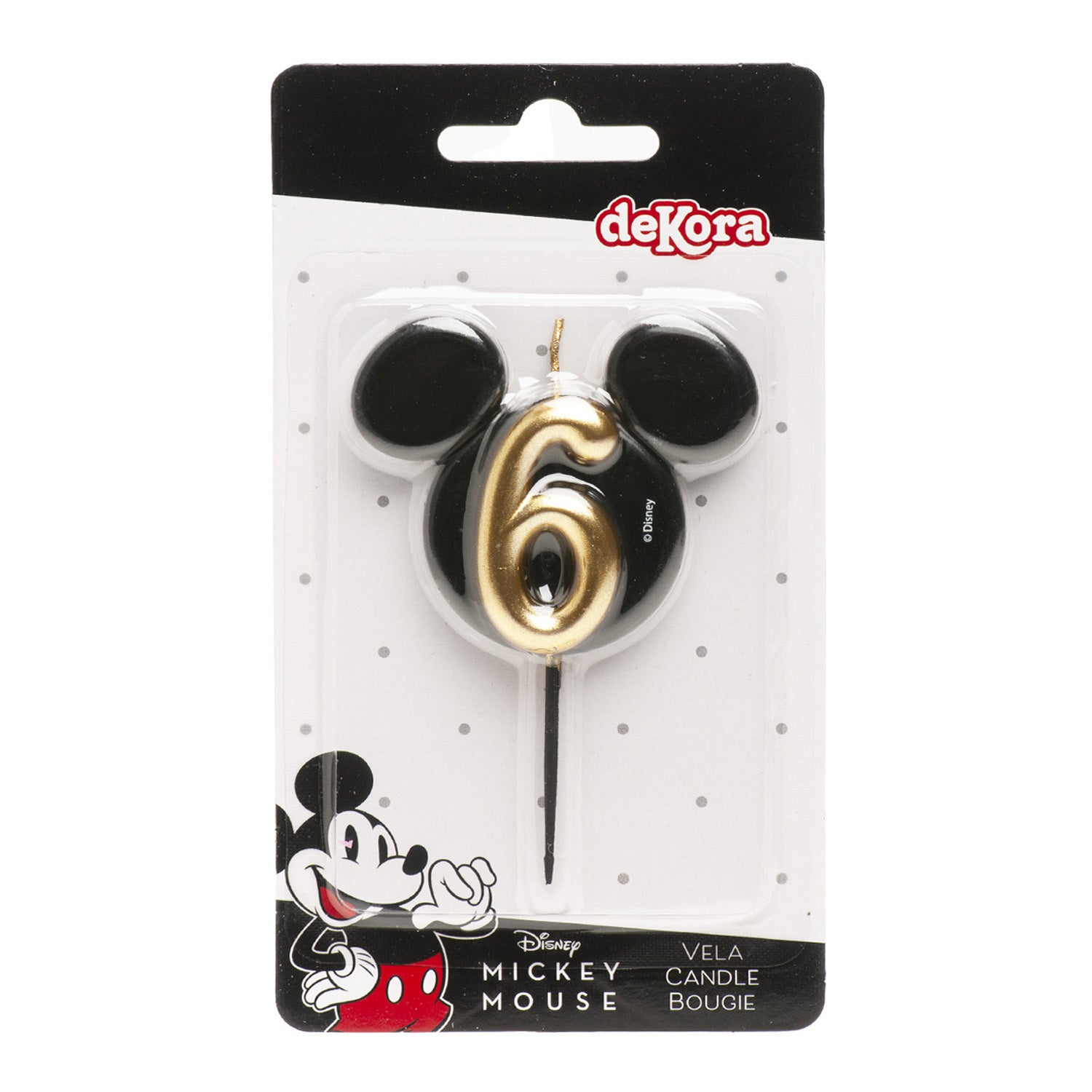 BOUGIES D'ANNIVERSAIRE OREILLES DE MICKEY MOUSE 8,5 CM | N°6