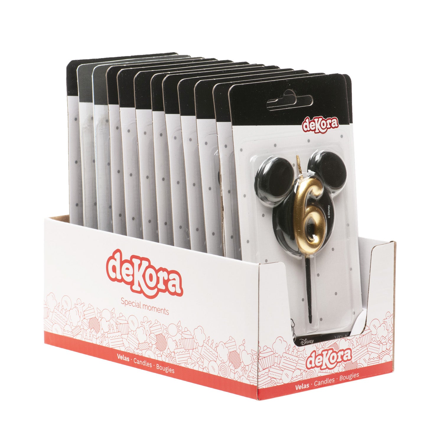 BOUGIES D'ANNIVERSAIRE OREILLES DE MICKEY MOUSE 8,5 CM | N°6