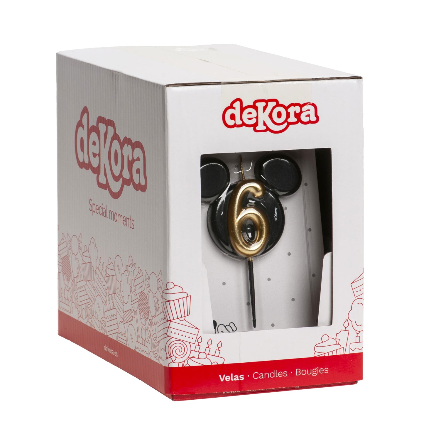 BOUGIES D'ANNIVERSAIRE OREILLES DE MICKEY MOUSE 8,5 CM | N°6