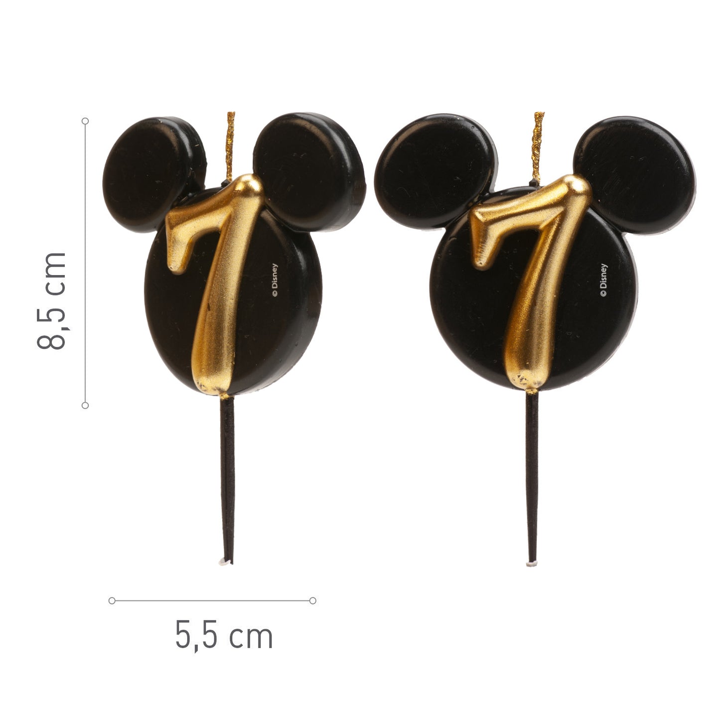 BOUGIES D'ANNIVERSAIRE OREILLES DE MICKEY MOUSE 8,5 CM | N°7