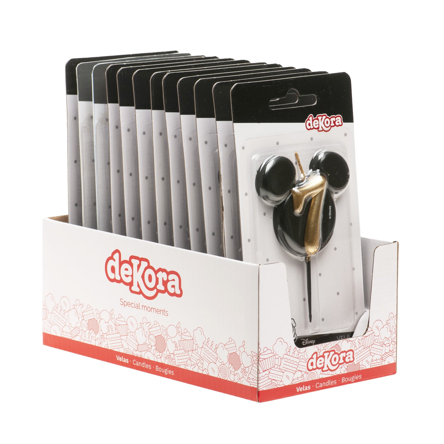 BOUGIES D'ANNIVERSAIRE OREILLES DE MICKEY MOUSE 8,5 CM | N°7