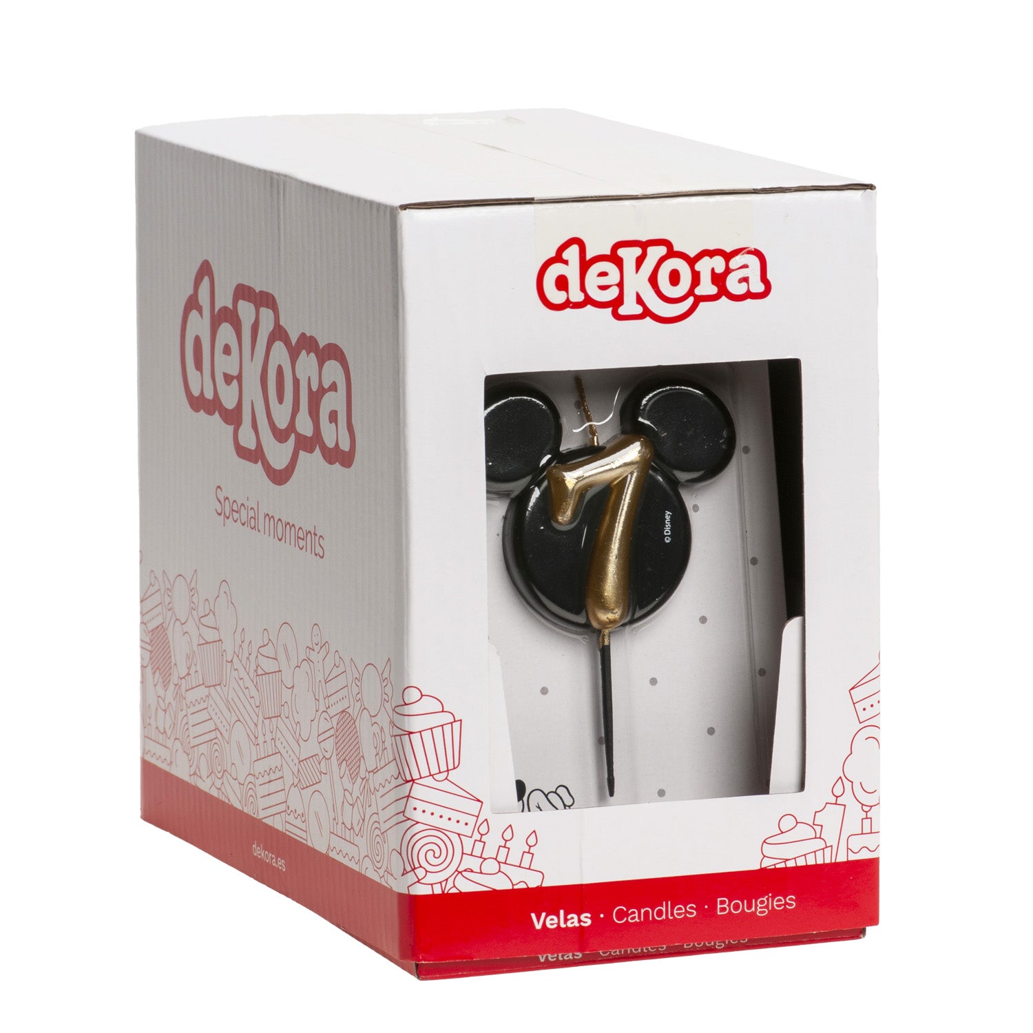 BOUGIES D'ANNIVERSAIRE OREILLES DE MICKEY MOUSE 8,5 CM | N°7