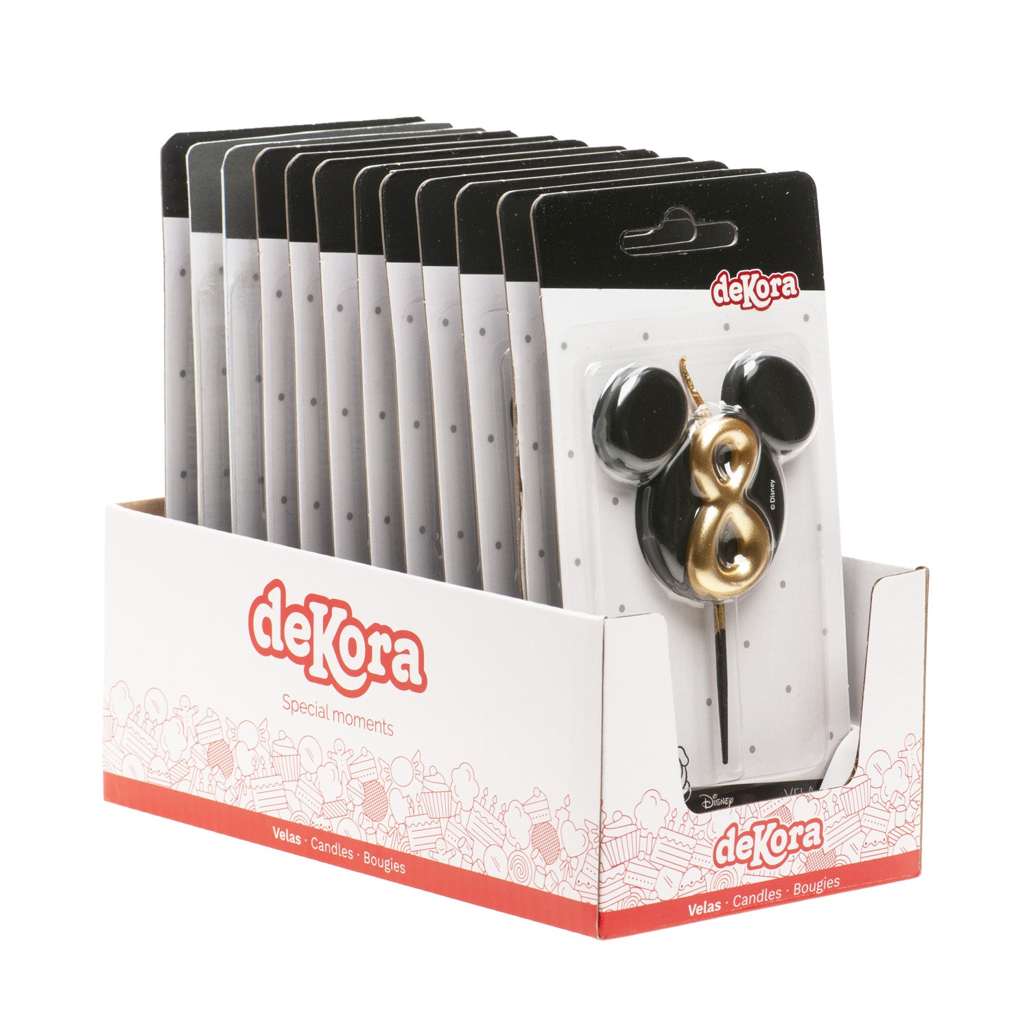 BOUGIES D'ANNIVERSAIRE OREILLES DE MICKEY MOUSE 8,5 CM | N°8