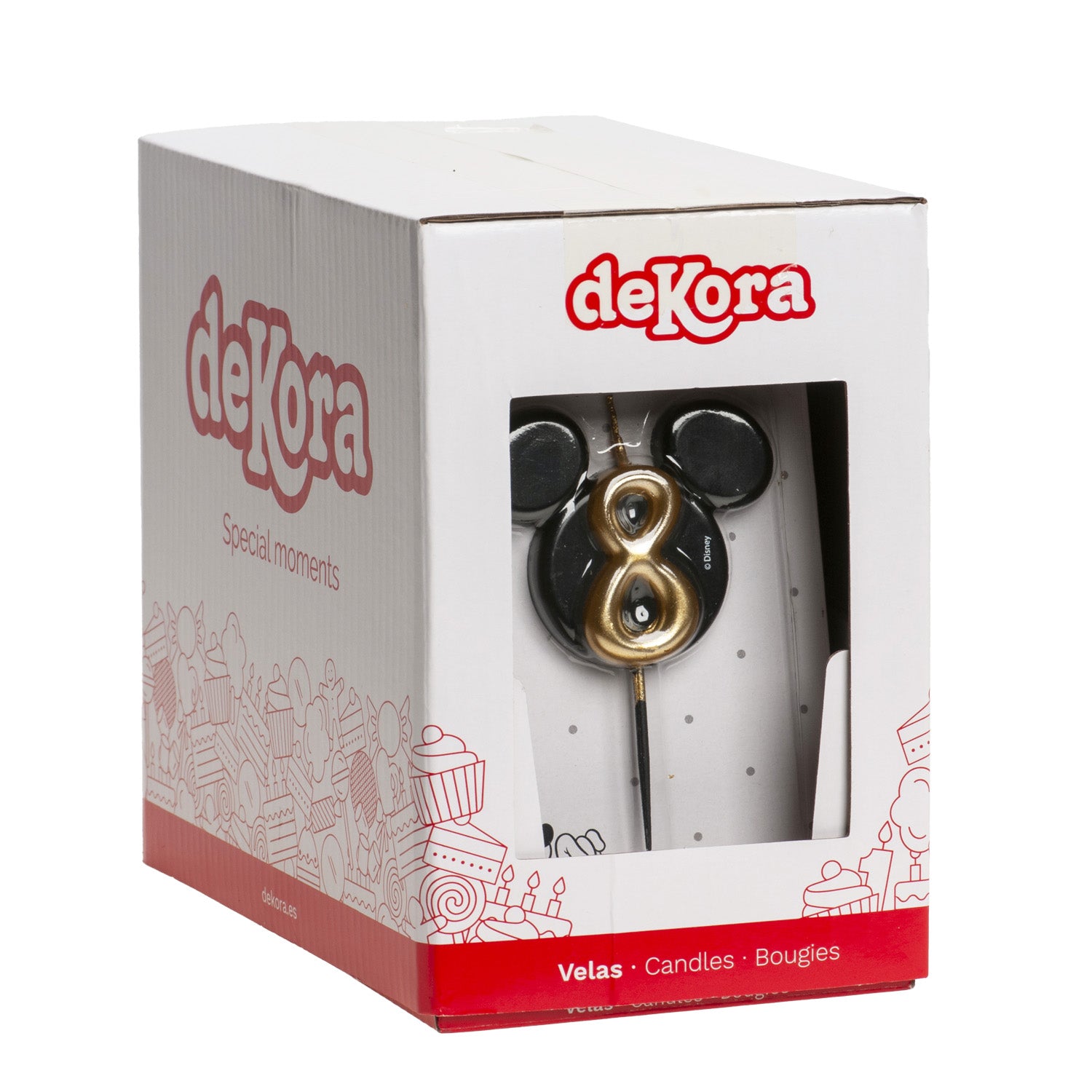 BOUGIES D'ANNIVERSAIRE OREILLES DE MICKEY MOUSE 8,5 CM | N°8