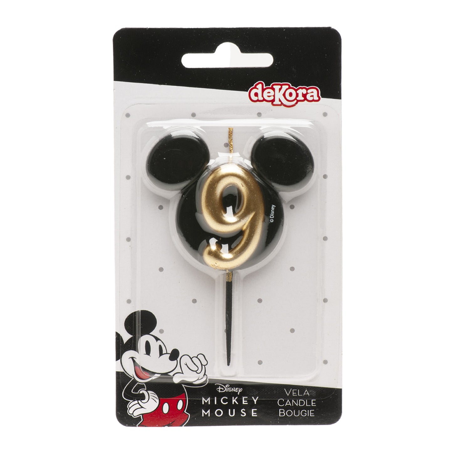BOUGIES D'ANNIVERSAIRE OREILLES DE MICKEY MOUSE 8,5 CM | N°9