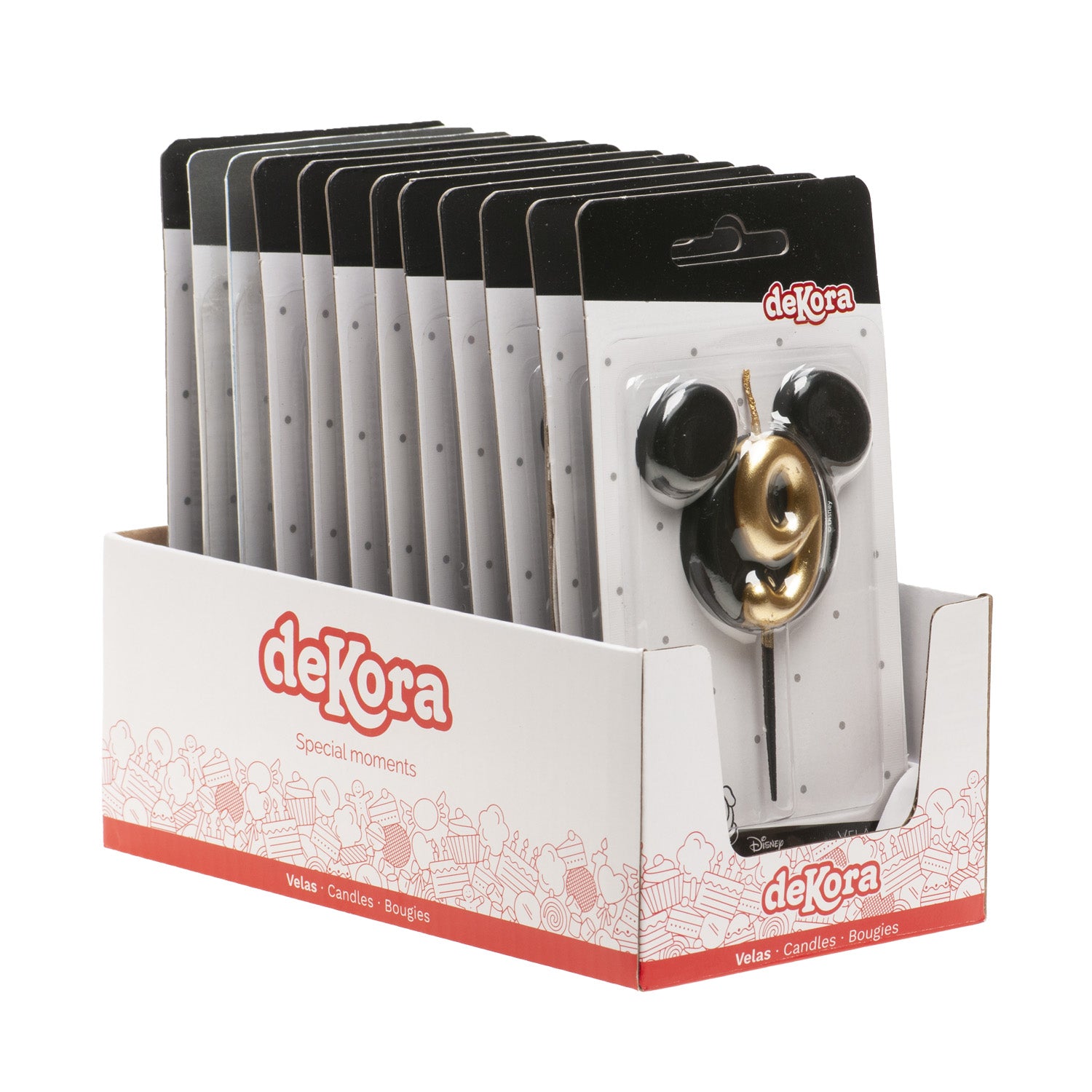 BOUGIES D'ANNIVERSAIRE OREILLES DE MICKEY MOUSE 8,5 CM | N°9