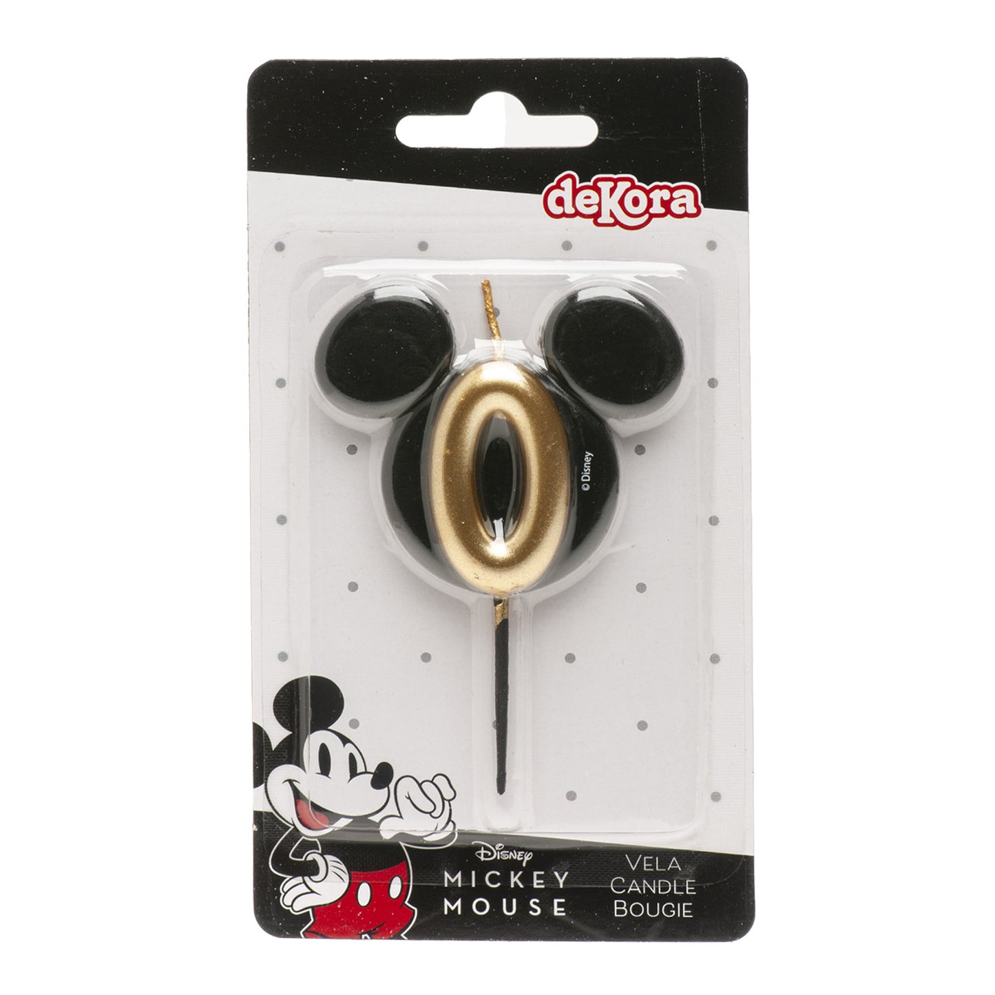 BOUGIES D'ANNIVERSAIRE OREILLES DE MICKEY MOUSE 8,5 CM | N°0