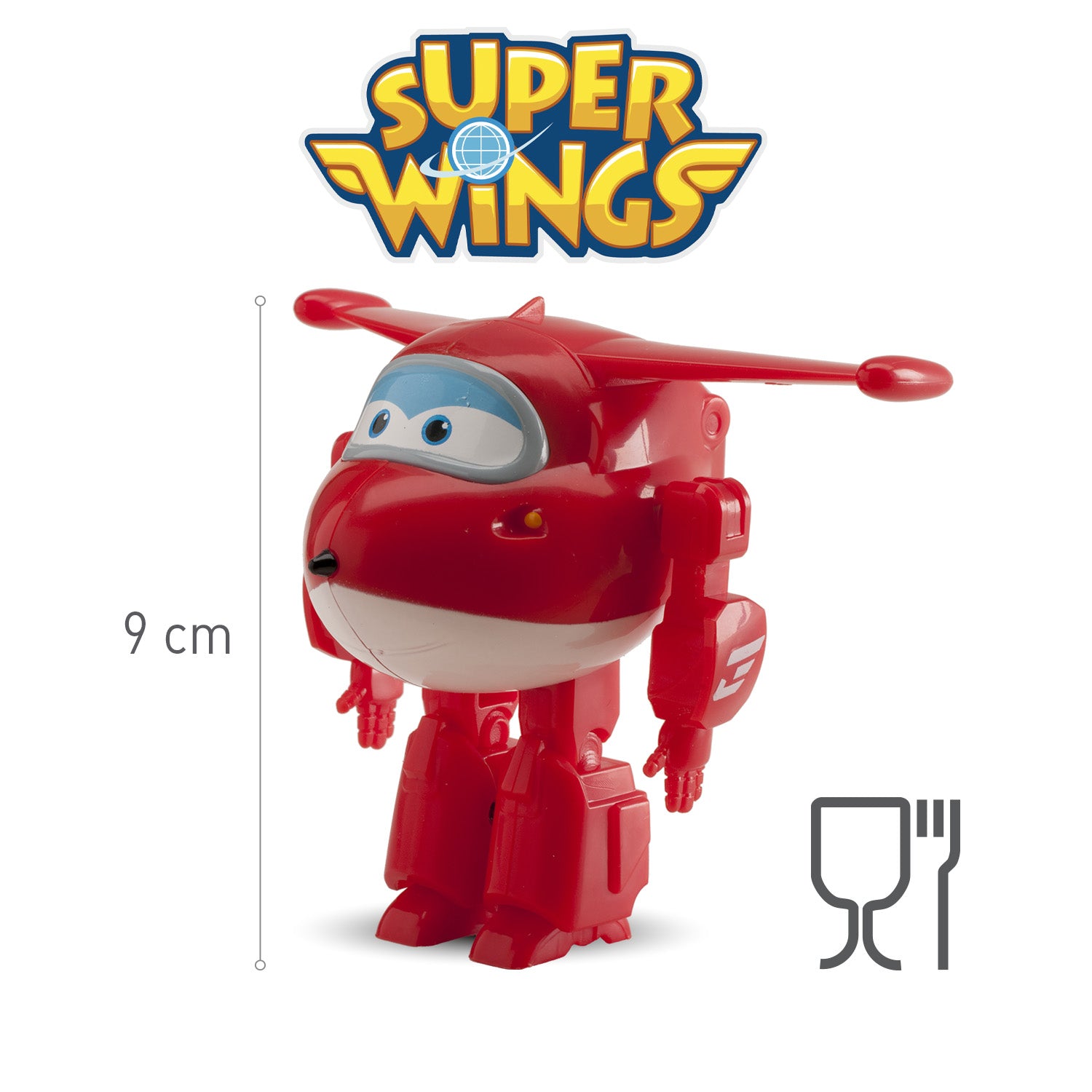 6 PVC FIGURINES SUPER WINGS JETT 7CM