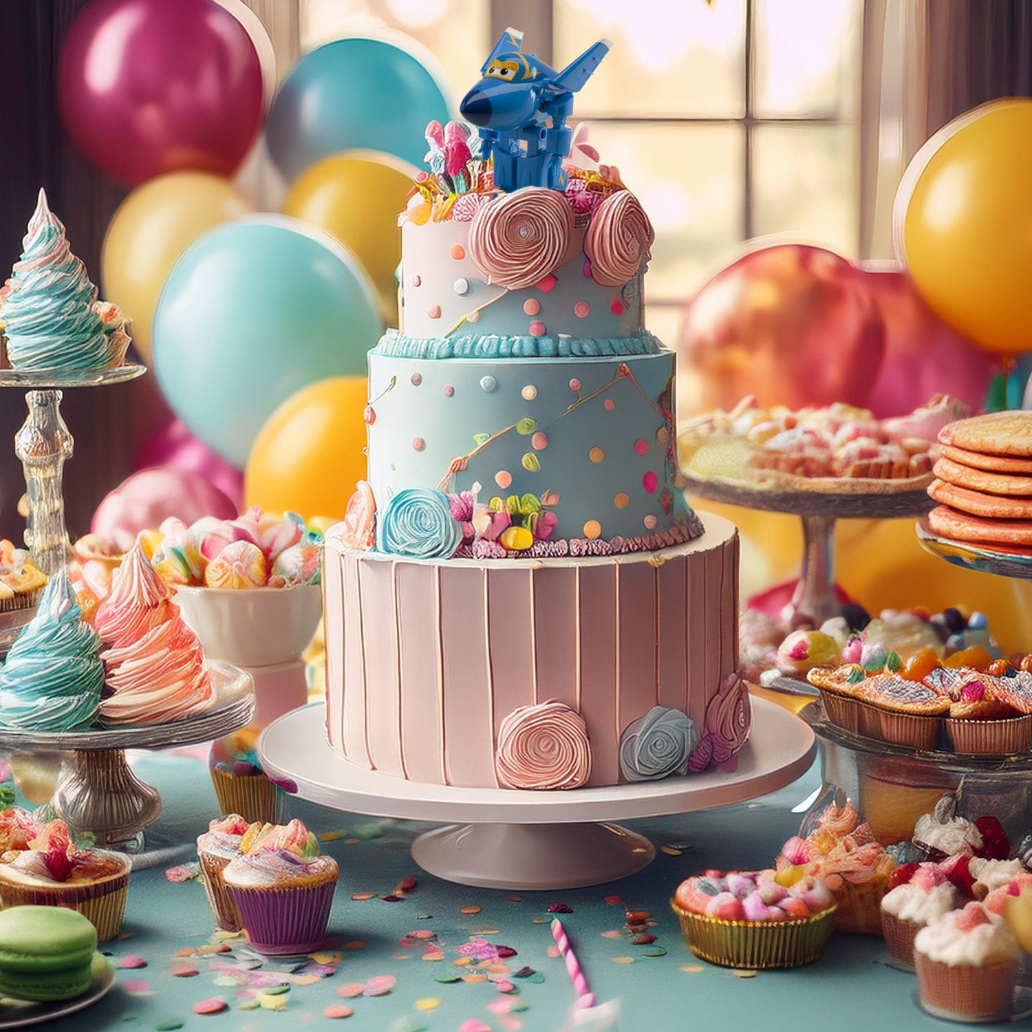 6 PVC FIGURINES SUPER WINGS JEROME 7CM